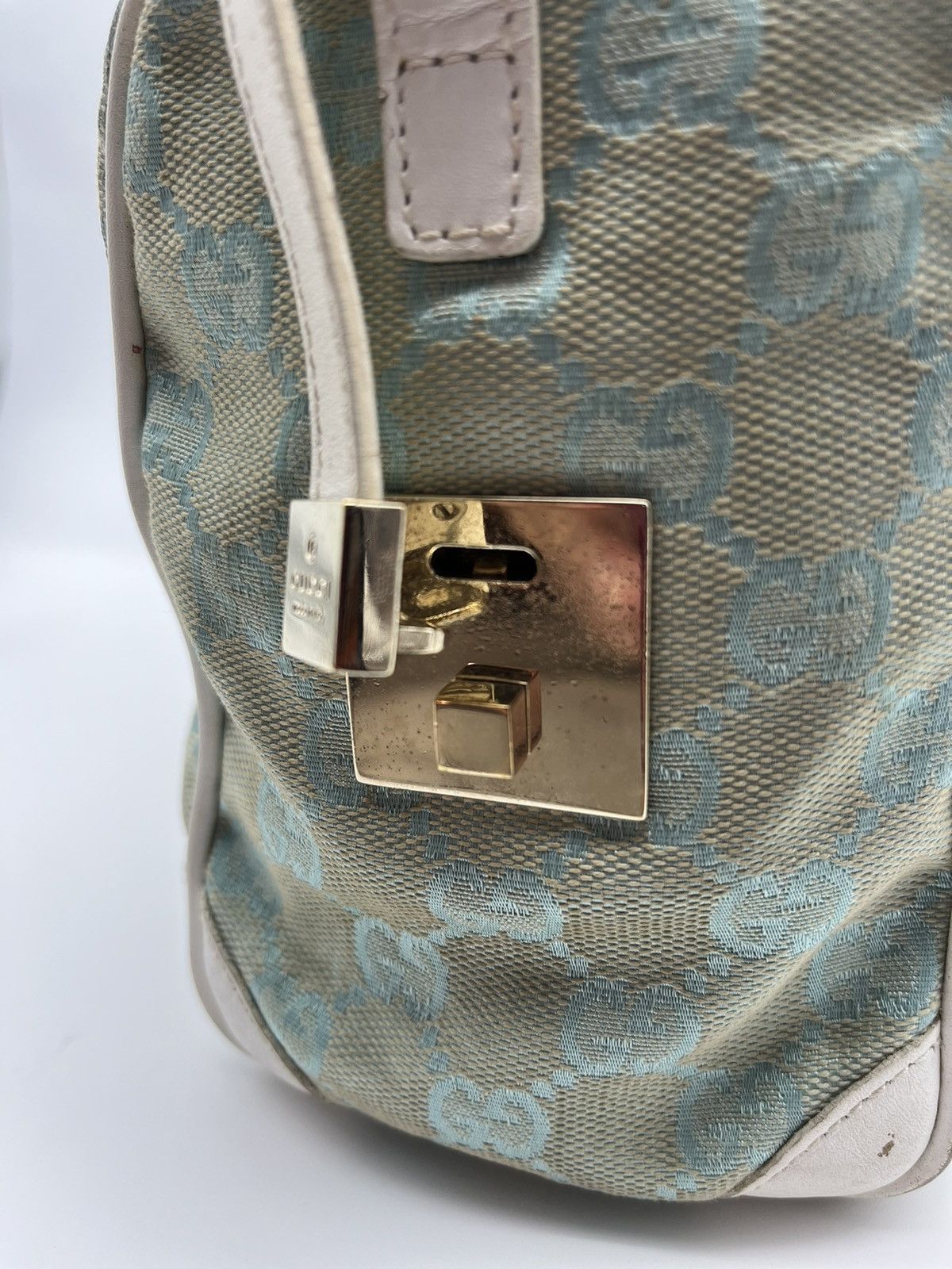 Gucci GUCCI GG Canvas Shoulder Bag Light Blue Size ONE SIZE - 15 Thumbnail