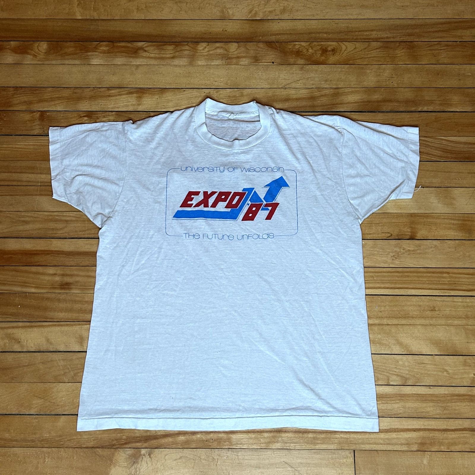 Vintage Vintage University Of Wisconsin Expo T-Shirt Size US M / EU 48-50 / 2 - 2 Thumbnail