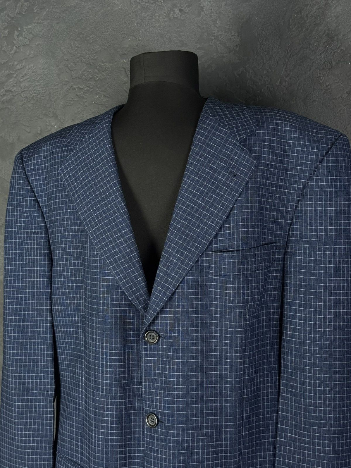Yves Saint Laurent Yves Saint Laurent Vintage Mens Blue Coat Blazer Jacket Size 54R - 7 Thumbnail