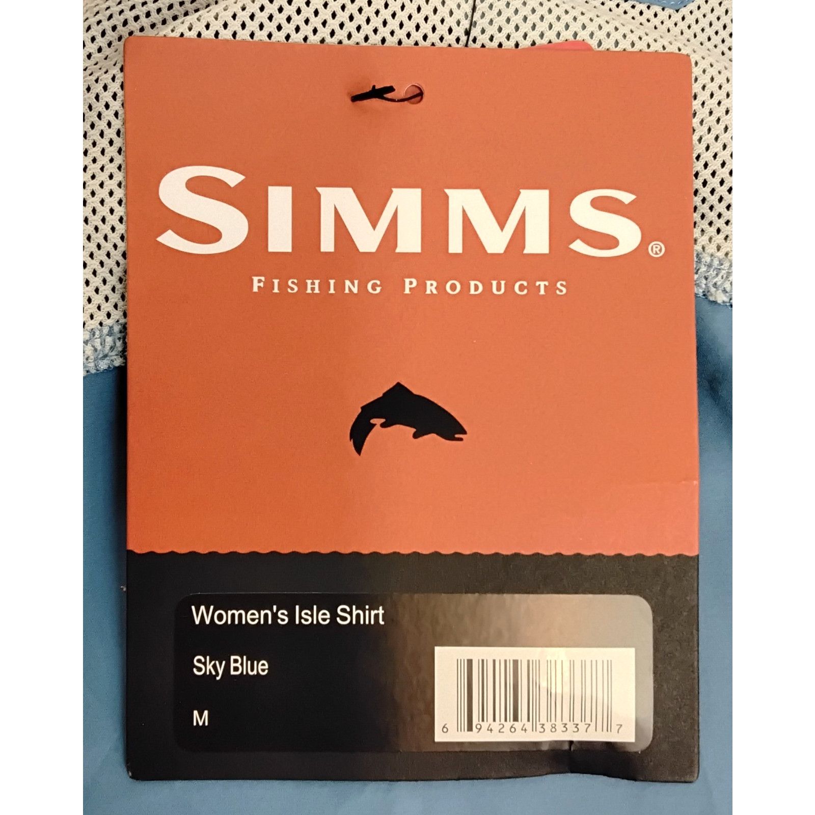 Simms Simms Fishing Isle Shirt Women's M Sky Blue Button Up NWT Size M / US 6-8 / IT 42-44 - 12 Thumbnail