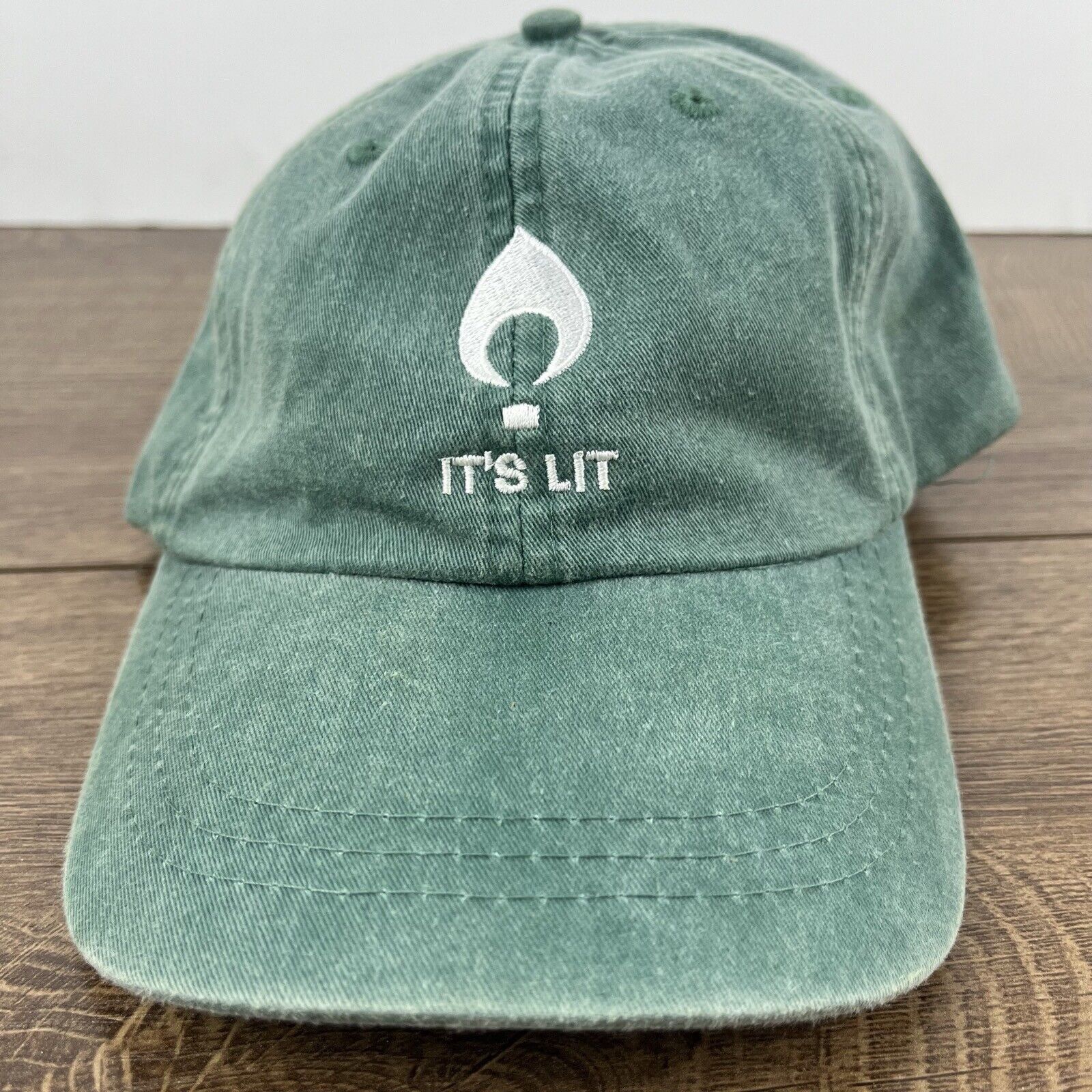 Other Its Lit Hat LIT Baseball Hat Green Hat Adjustable Hat Green Size ONE SIZE - 5 Thumbnail