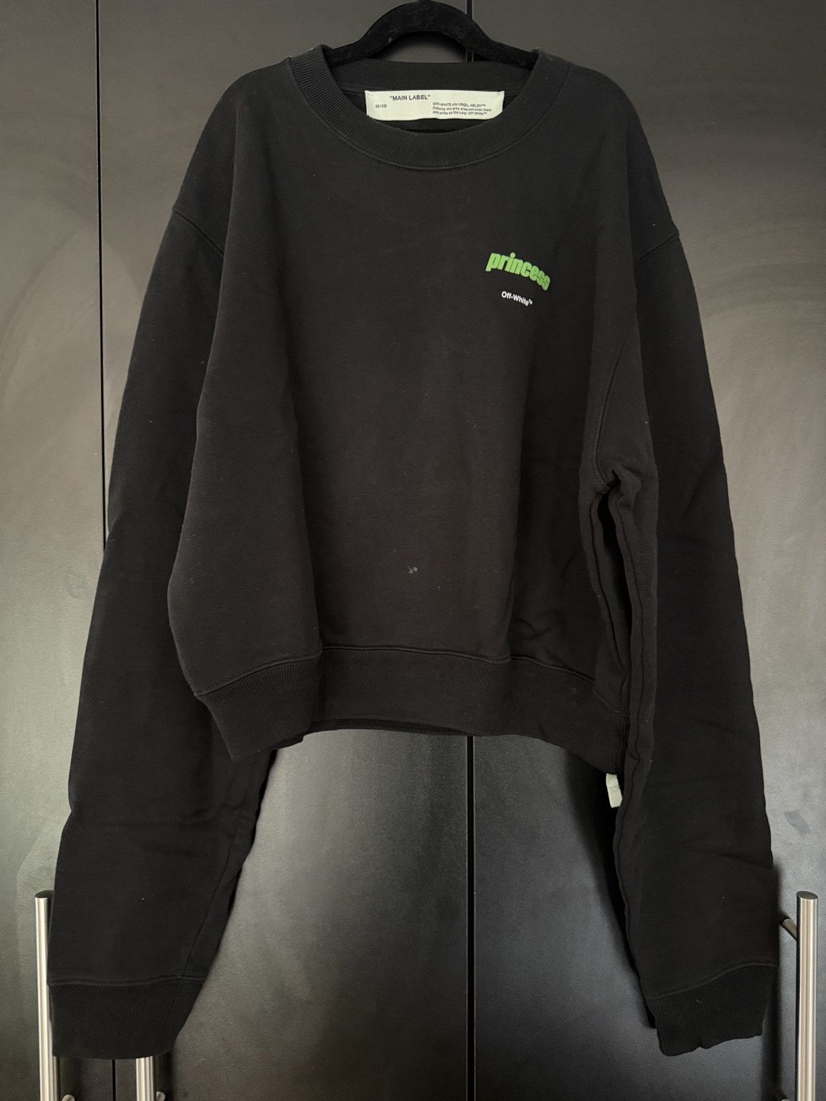 Off-White Off-White Princess Crop Sweatshirt Size M / US 6-8 / IT 42-44 - 1 Thumbnail
