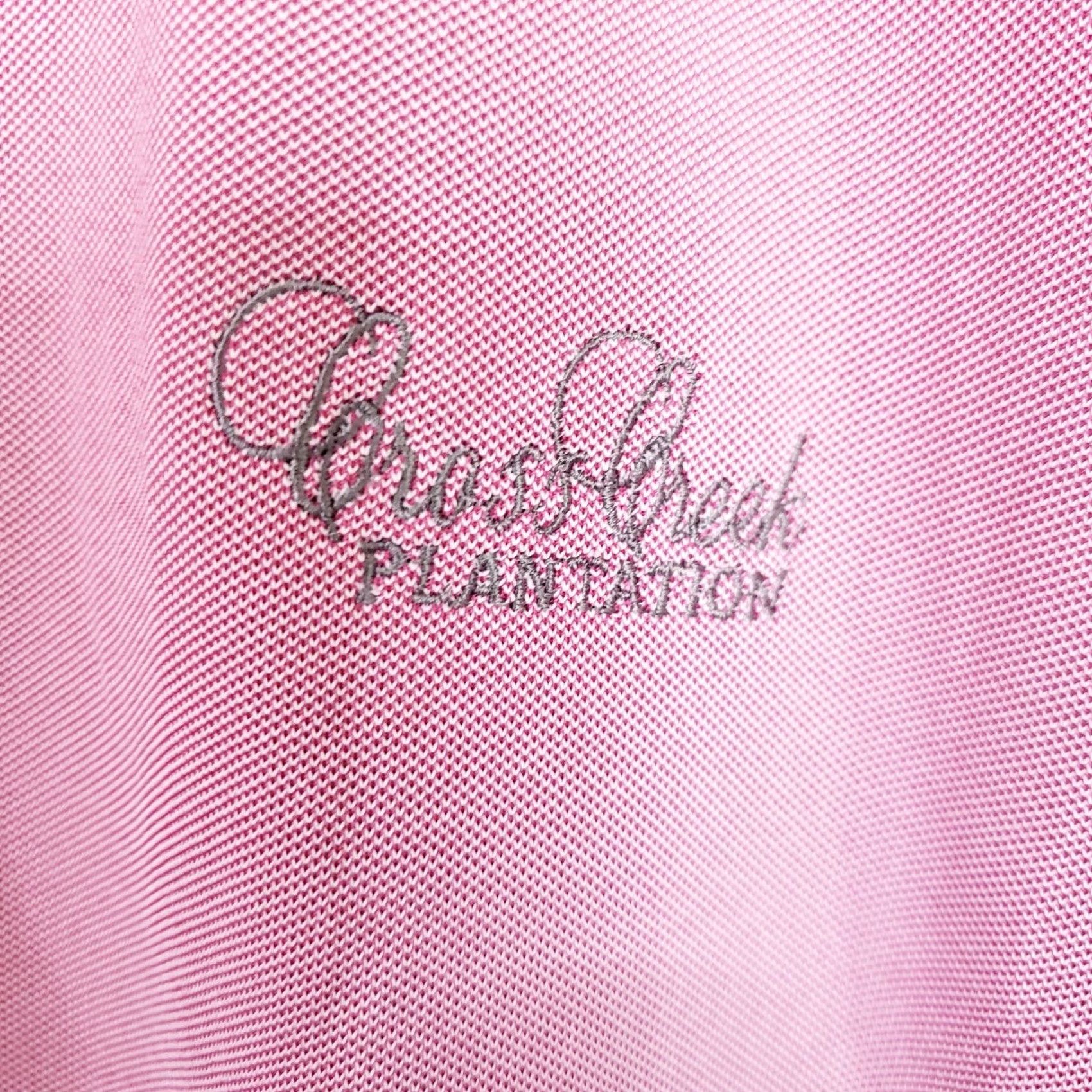 johnnie-O johnnie-O Polo Shirt Mens M Pink Short Sleeve Pullover Polyester Knit Striped Logo Cross Creek Plantation Size US M / EU 48-50 / 2 - 5 Thumbnail