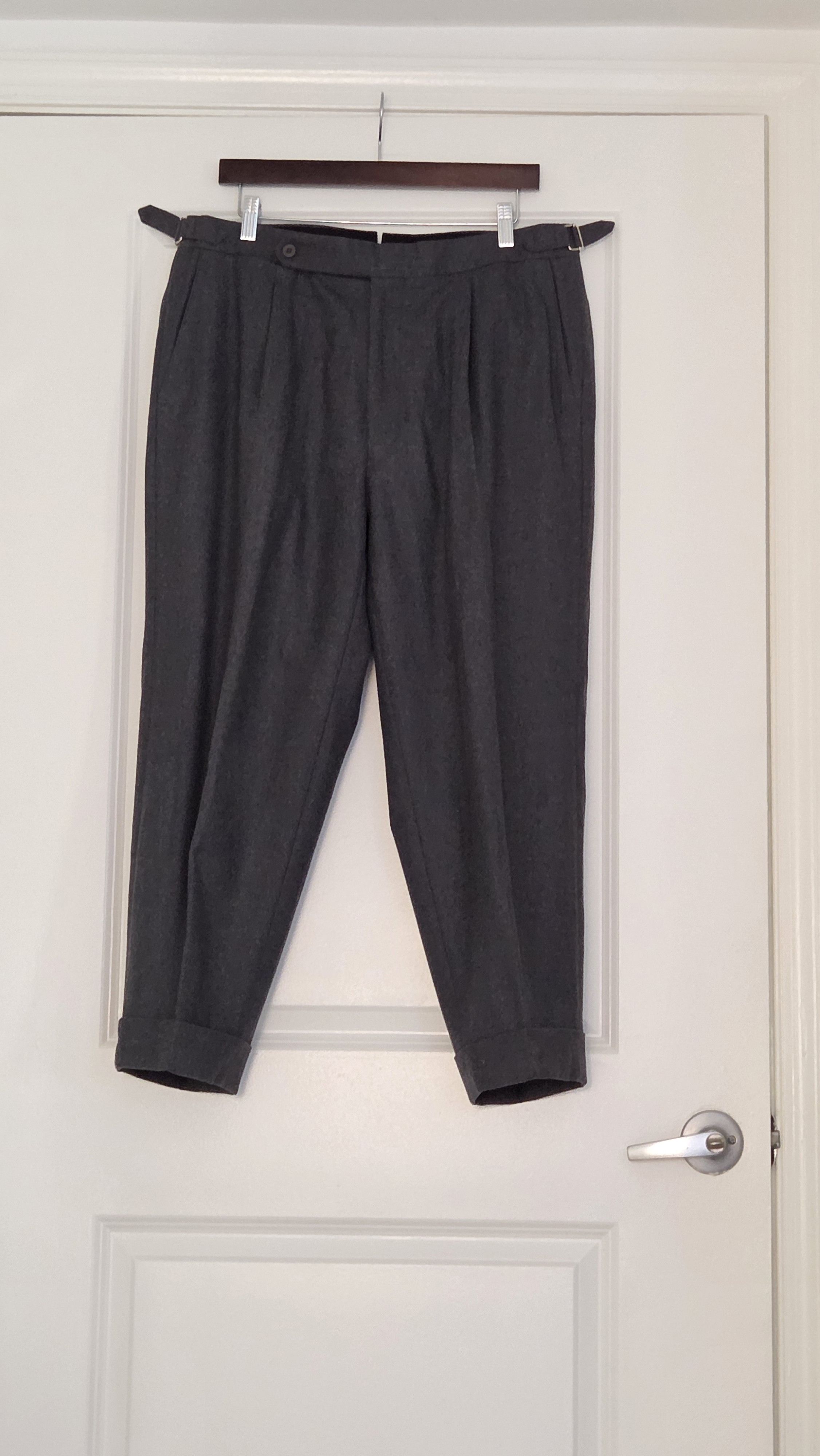 Stoffa Grey wool flannel trousers Size US 36 / EU 52 - 4 Thumbnail