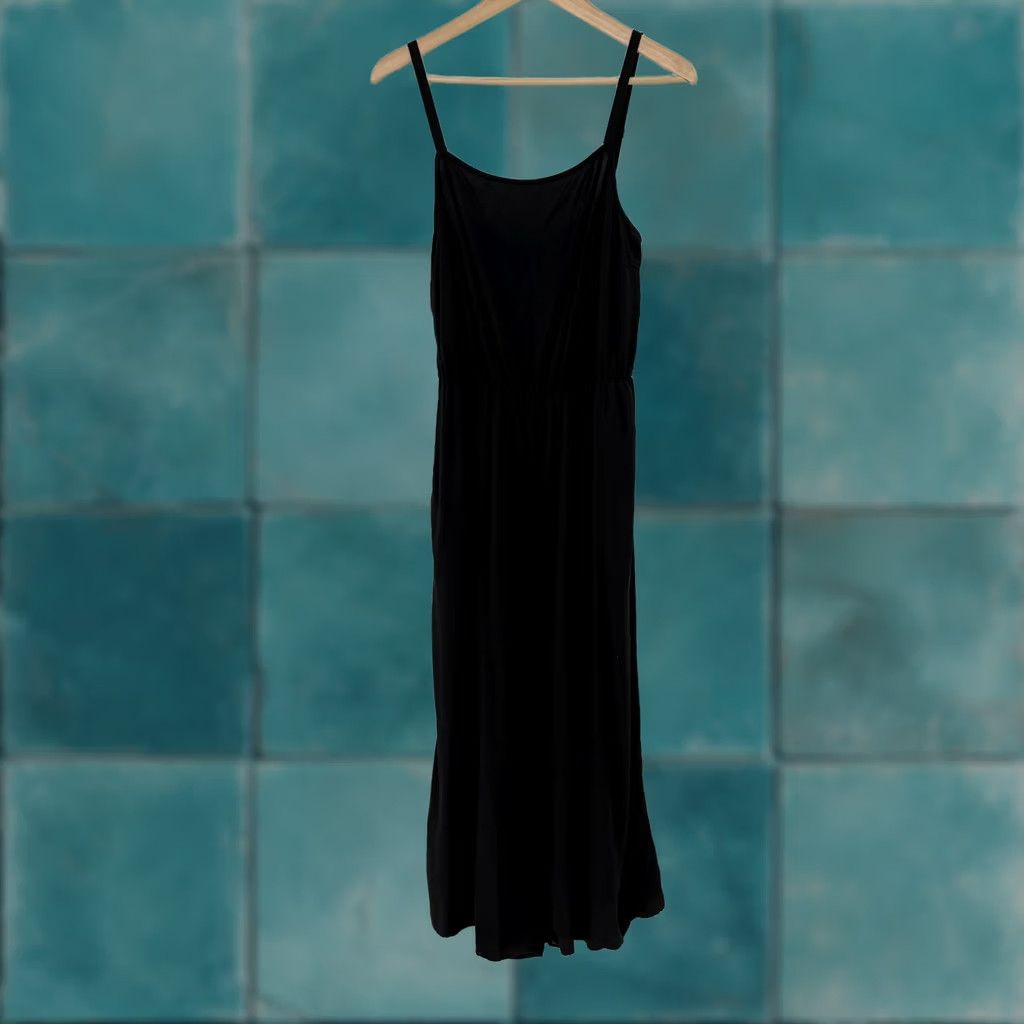Gap GAP Black Romper Sleeveless Adjustable Straps Sz Medium Boho Women’s Romper Tee Dress One-Piece Casual Everyday Summer Spirits Size 32" / US 10 / IT 46 - 1 Thumbnail