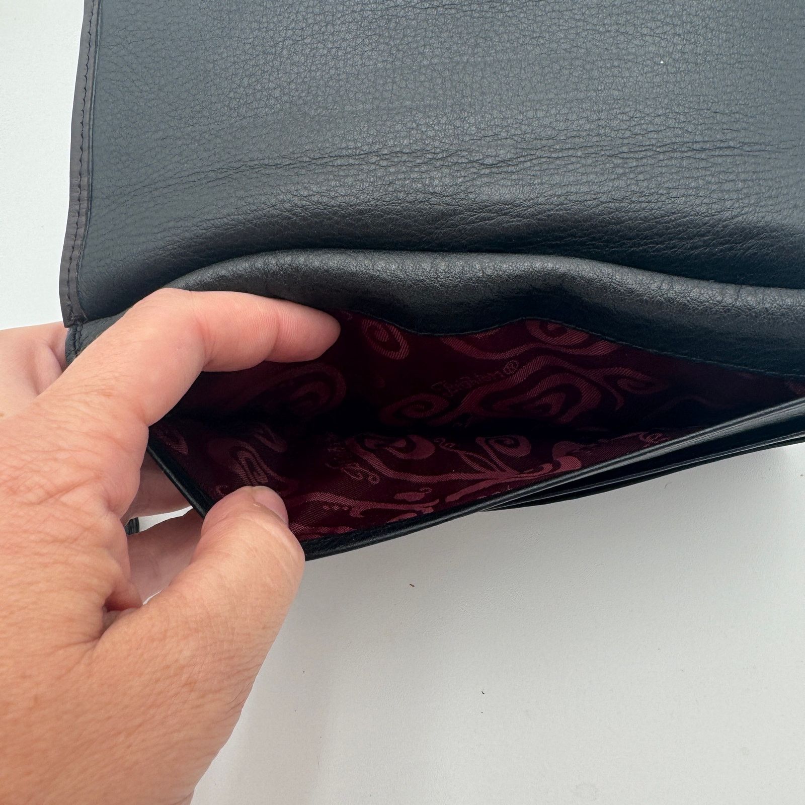 Brighton Brighton Crossbody Clutch Wallet Black Leather with Strap Size ONE SIZE - 6 Thumbnail