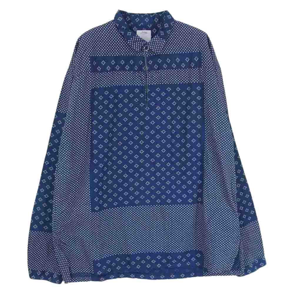 トップス visvim 14SS KERCHIEF DOTS TUNIC SHIRT VISVIM(ビズビム) KERCHIEF DOTS TUNIC SHIRT 14SS (blue