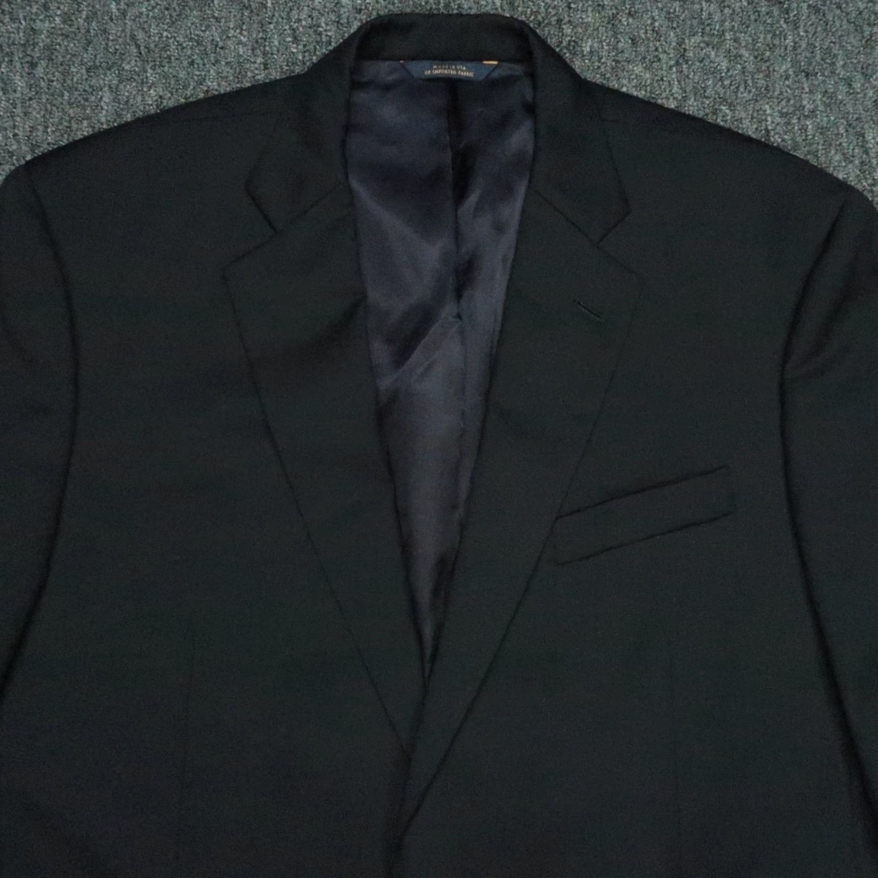 Brooks Brothers Brooks Brothers Blazer Men 44L Wool Blue 1818 Madison Estrato Single-Breasted Two-Button Notch Lapel Jacket Premium Suit Coat 2 Piece Regular Size 44R - 2 Thumbnail