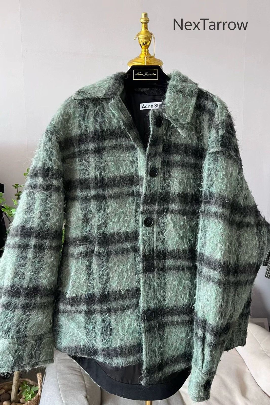 Acne Studios acne studios Mohair matching checked coat 2412-Nextarrow Size XXS / US 00 / IT 34 - 1 Thumbnail