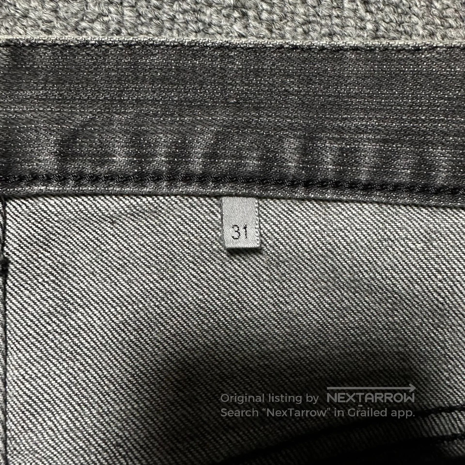 Dior Dior Homme Washed Distressed Charcoal Jeans. Size US 31 - 5 Thumbnail