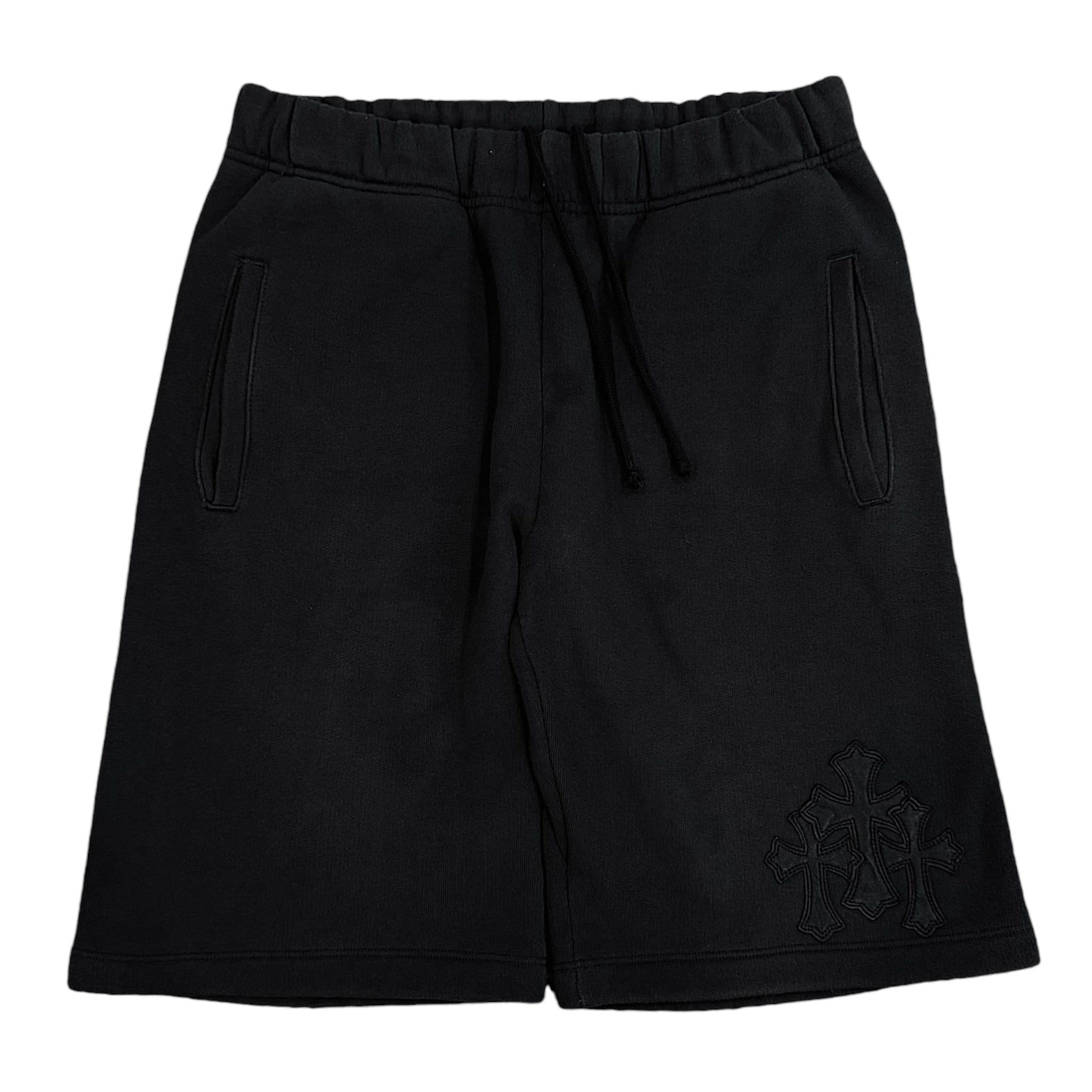 Chrome Hearts Cross Patch Sweatshorts Black (3 Cross Patch) | Grailed