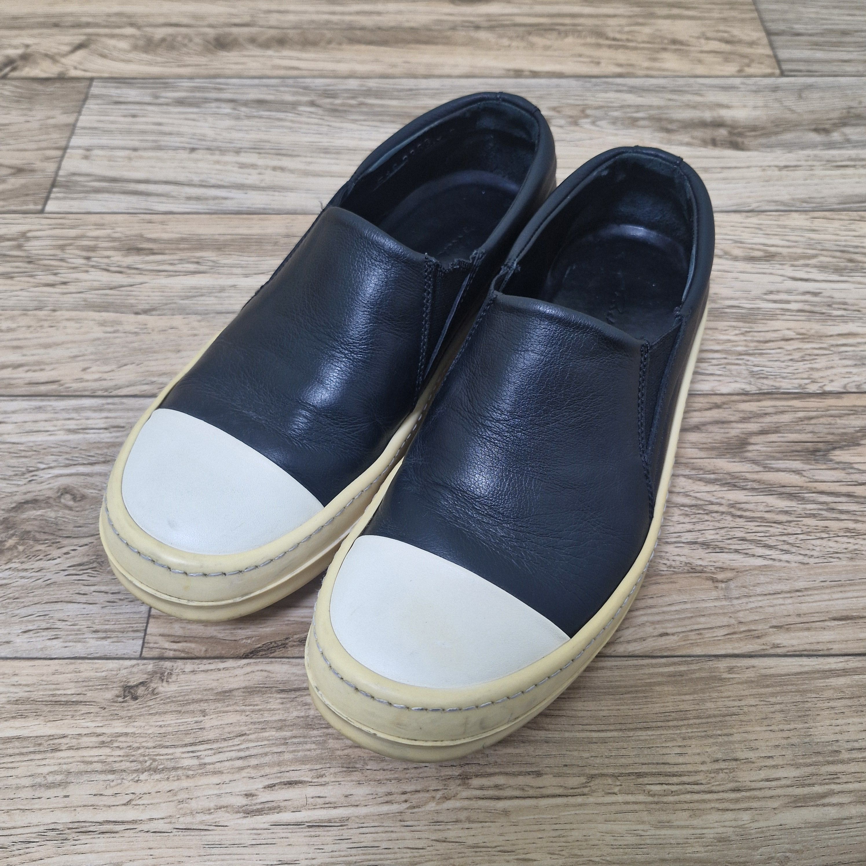 Rick Owens RICK OWENS Mainline Ramones Leather Slip Ons Size US 5 / IT 35 - 2 Thumbnail