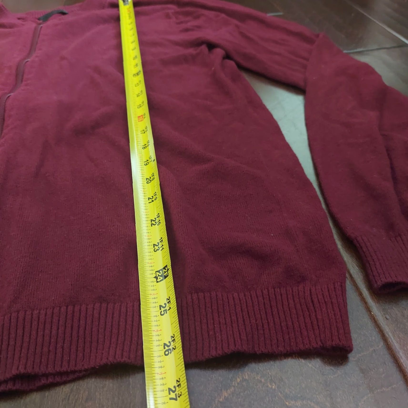 Asos ASOS Jacket Men Zip Up Burgundy XL Size Regular Red Outdoor Fall Spring Summer Winter Travel Workwear Casual Size US XL / EU 56 / 4 - 7 Thumbnail