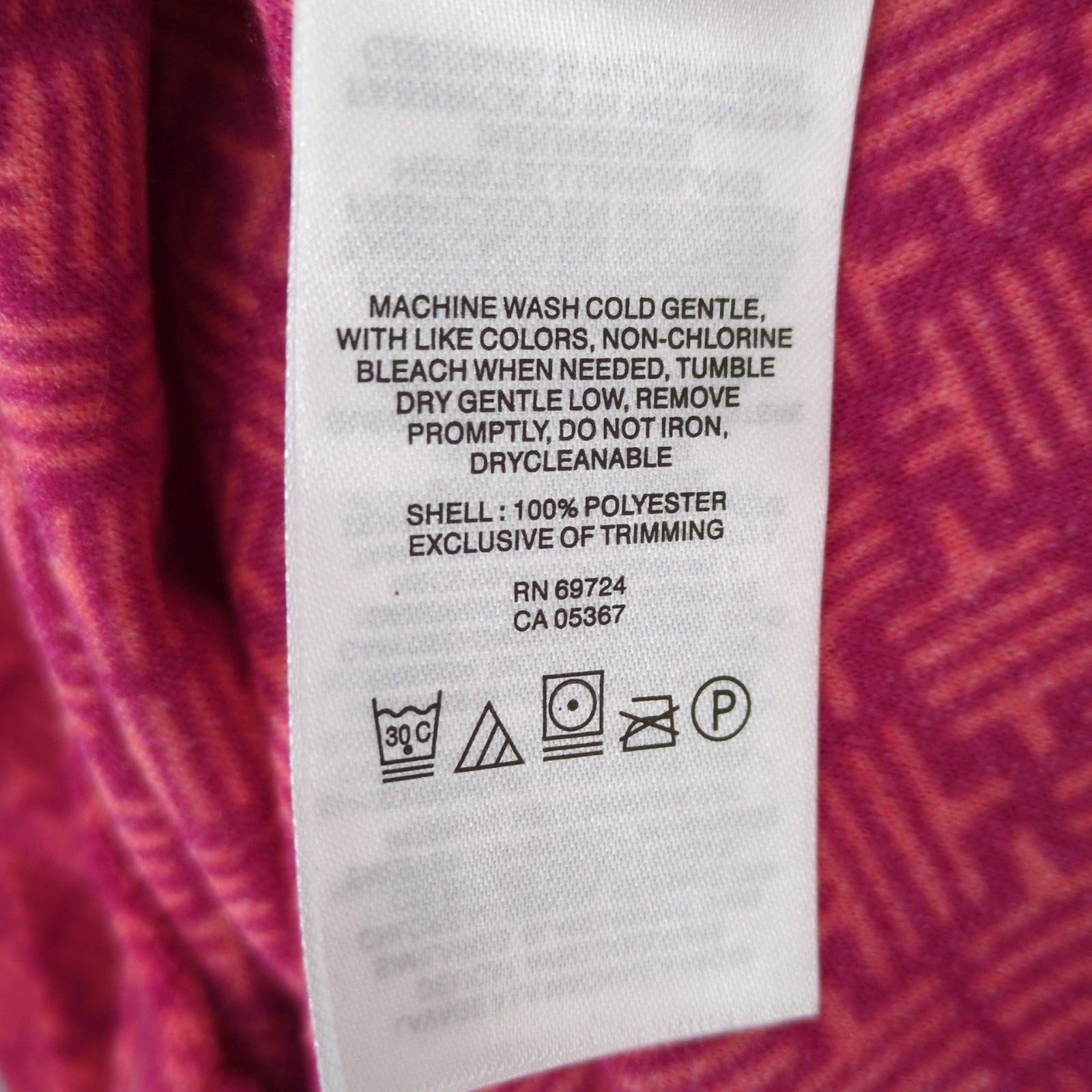 Columbia Columbia Women's M Fleece 1/4 Zip Jacket, Pink Geometric Size M / US 6-8 / IT 42-44 - 6 Thumbnail