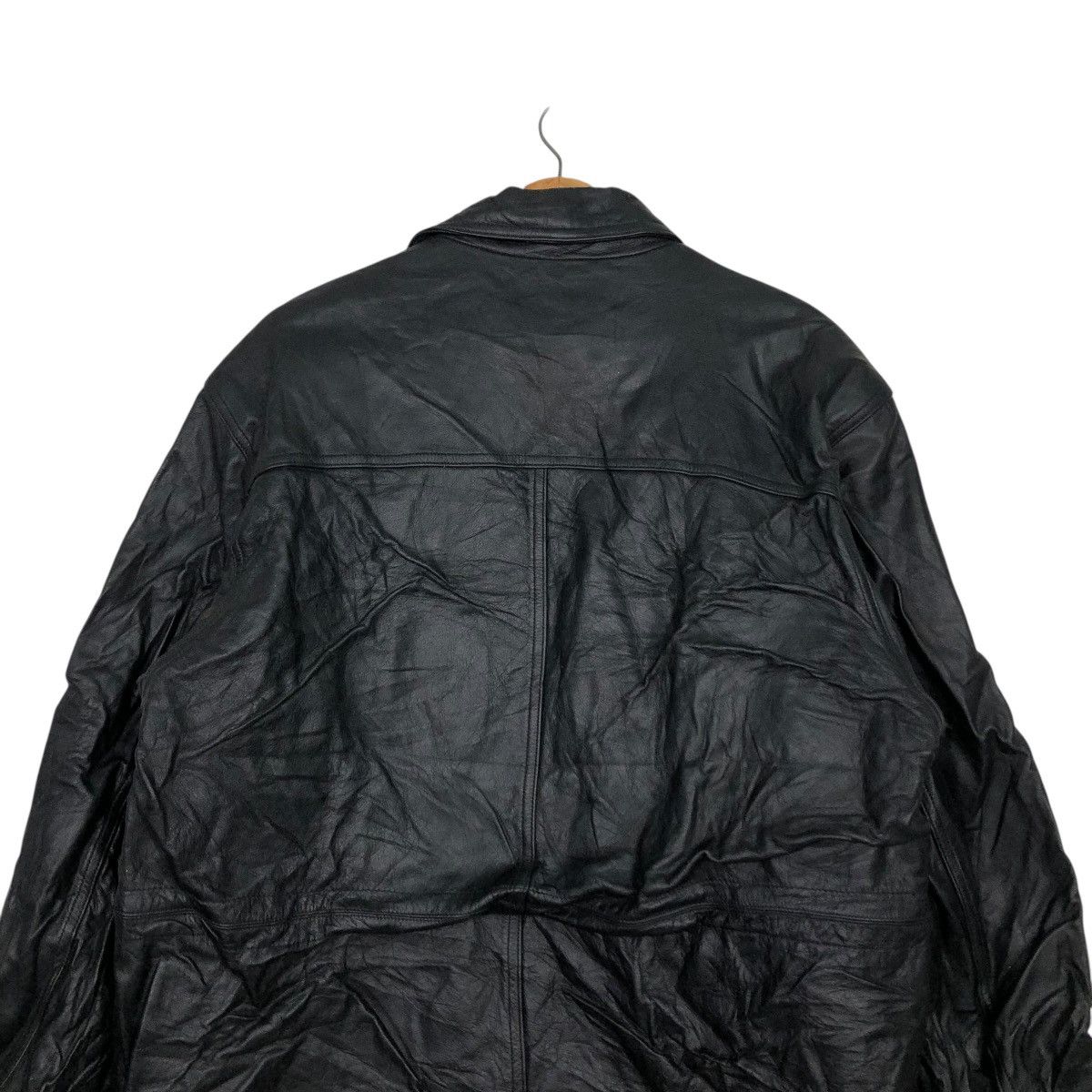 Japanese Brand 🔥VINTAGE BIKER LEATHER JACKET DURANTE BLANKET ISSEY MIYAKE Size US L / EU 52-54 / 3 - 11 Thumbnail
