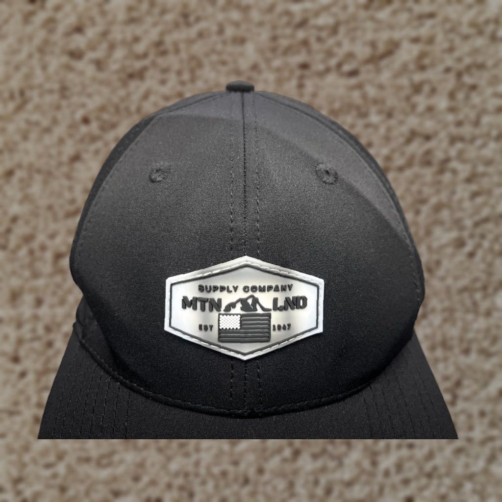 Vintage Mountainland Supply Hat Cap Snap Back Adult One Size Black Solid Polyester Blend Size ONE SIZE - 1 Thumbnail