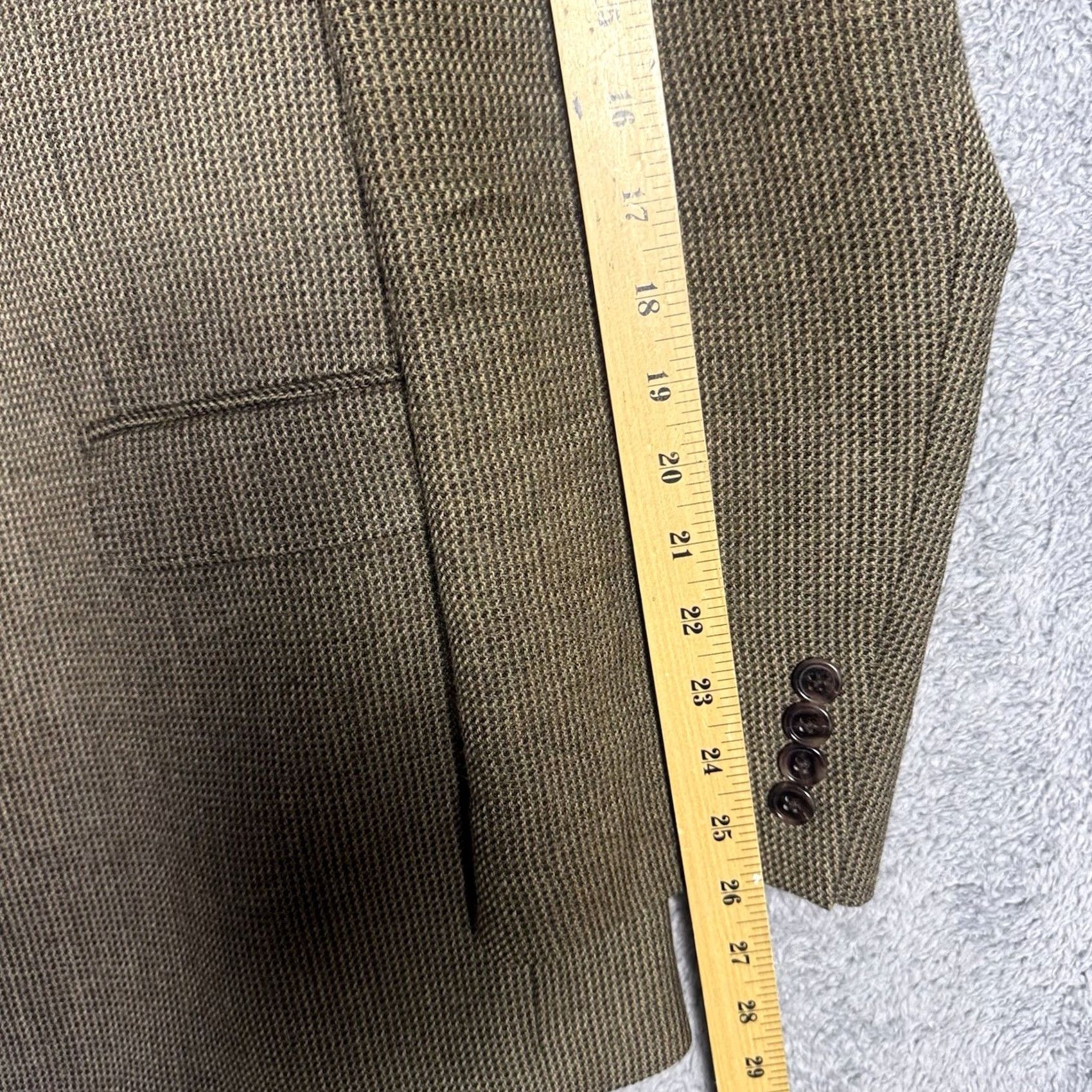 Ralph Lauren Ralph Lauren Blazer Mens 46L Black Label Tweed 100% Wool Slim Sport Coat Jacket Coat Blazer Notch Lapel Two-Button Four-Button Vintage? Size 46R - 4 Thumbnail