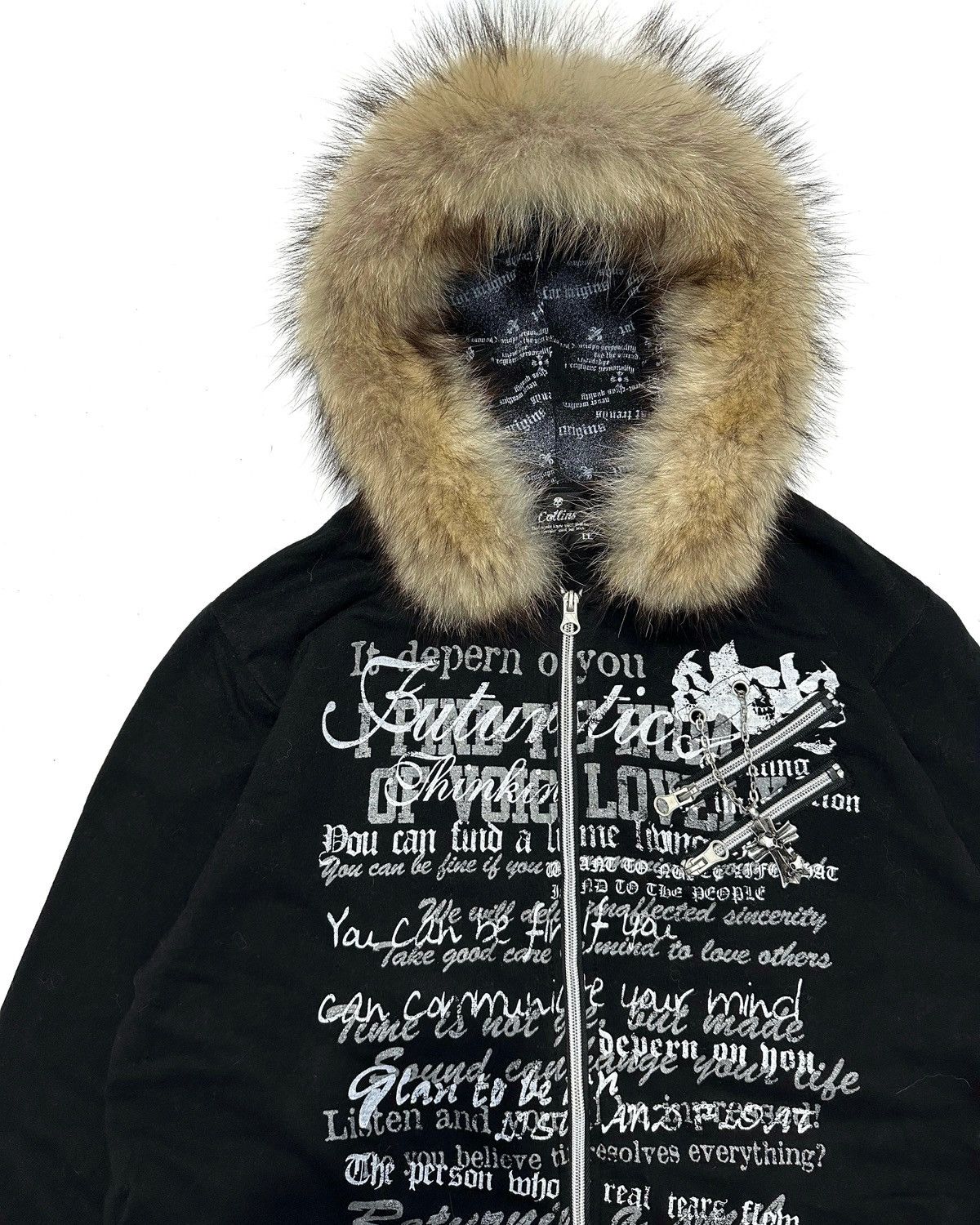 Beauty Beast Fur Hoodie Collins Skull Poem Ifsixwasnine Lgb Style Size US L / EU 52-54 / 3 - 2 Thumbnail