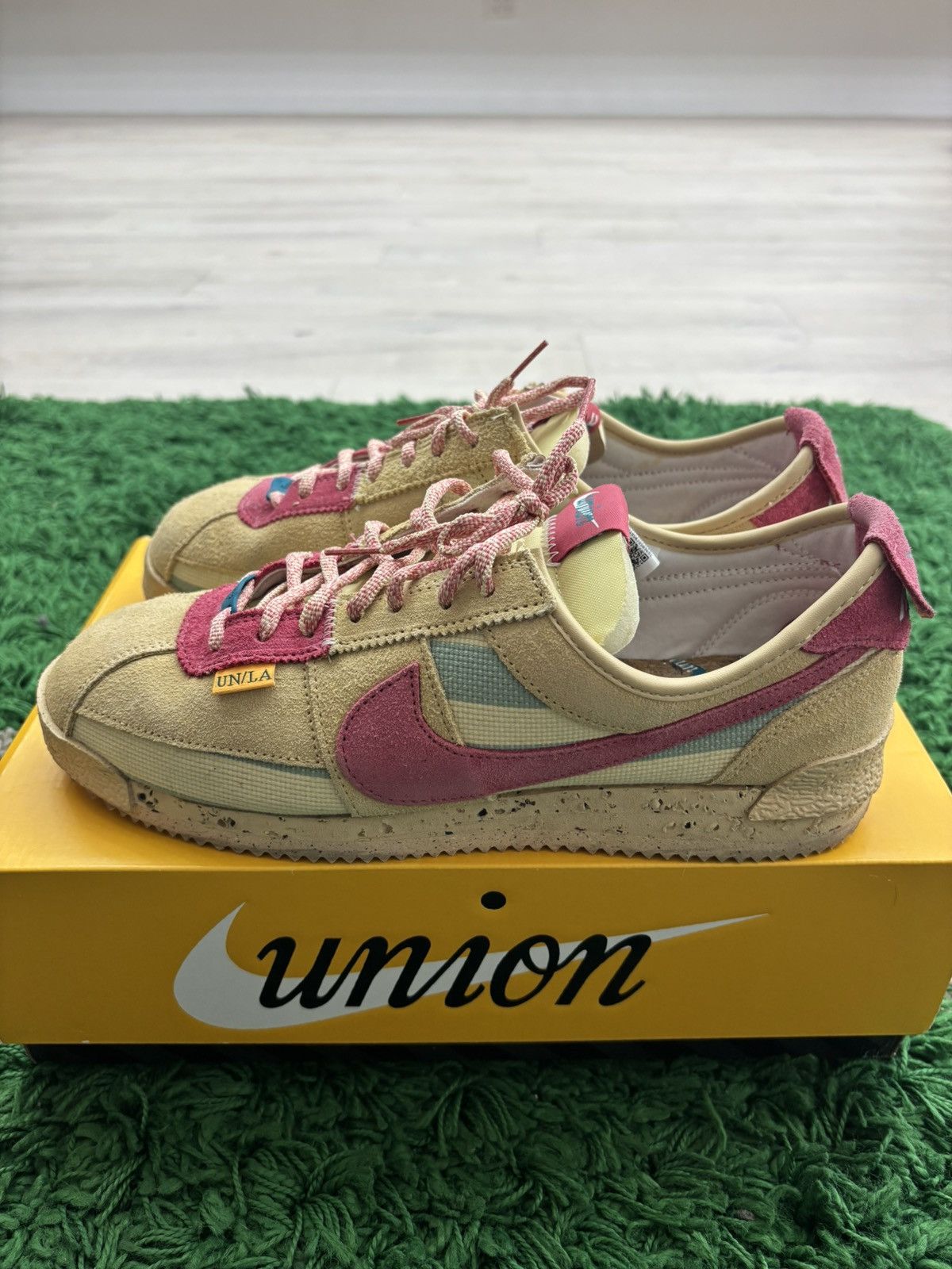 Nike Cortez SP x Union LA Lemon Frost Sneakers [DR1413-100]