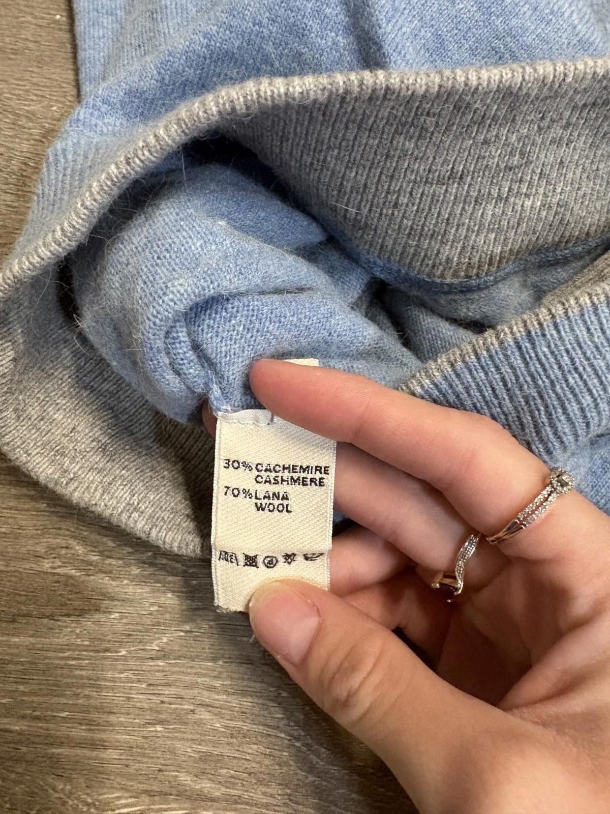 Balmain Pierre Balmain Wool/Cashmere Sweater Blue Size 50/L Size US L / EU 52-54 / 3 - 5 Thumbnail