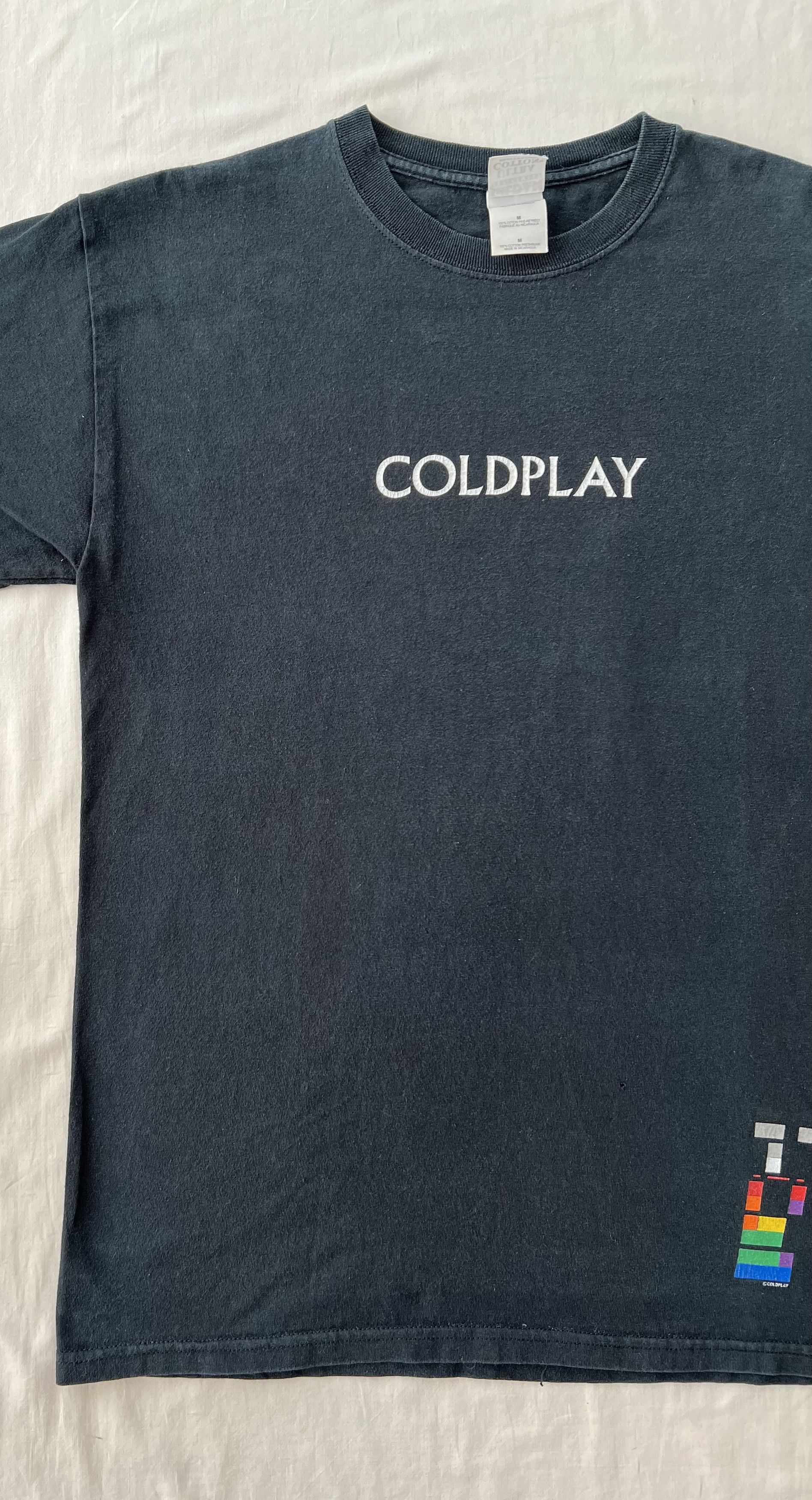 Band Tees Vintage 2000s Coldplay X&Y Rock Band Black T-shirt Size US M / EU 48-50 / 2 - 4 Thumbnail