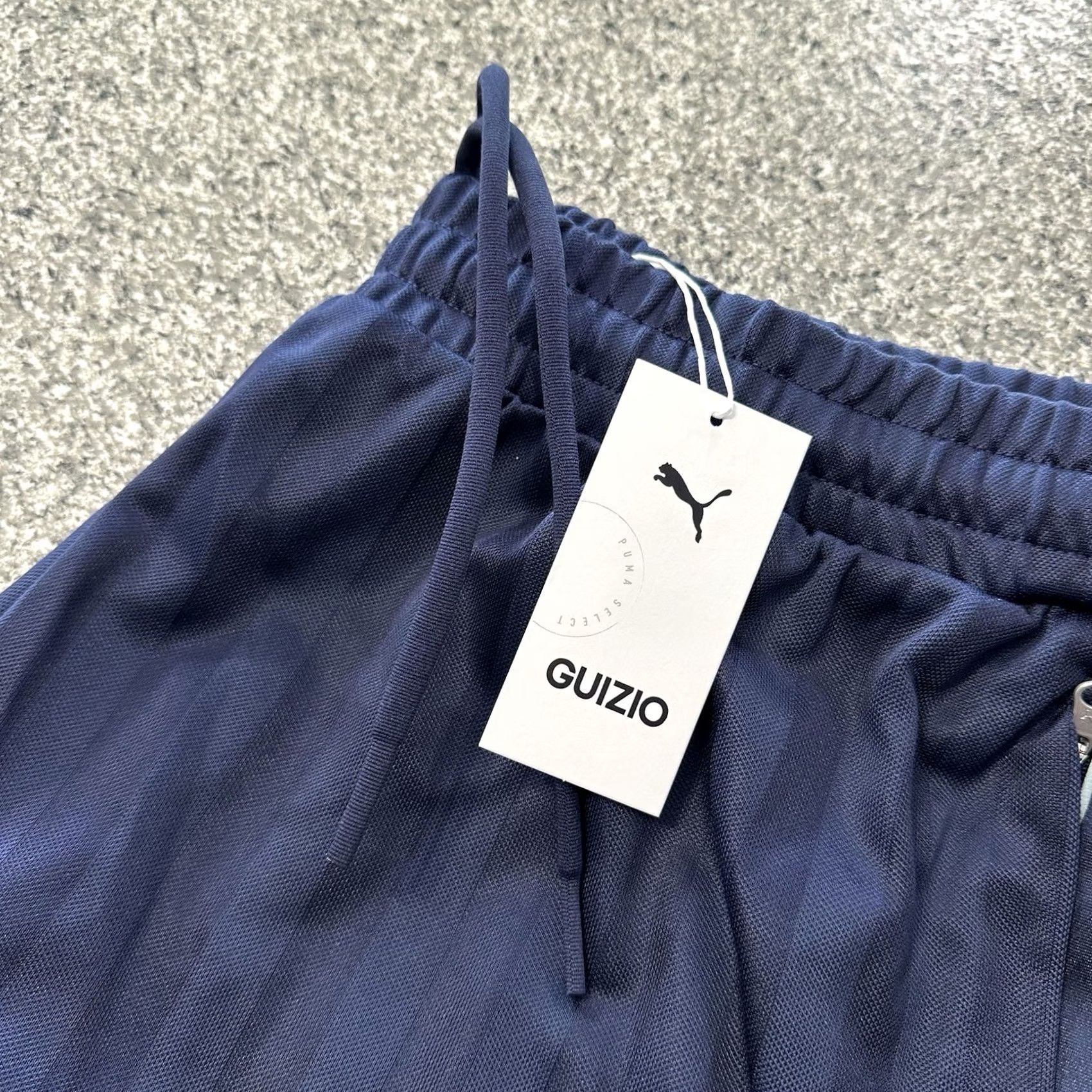 Puma PUMA Guizio T7 Track Pants Womens XL Navy Blue Wide-Leg Sweatpants Size 40" / US 18 - 2 Thumbnail