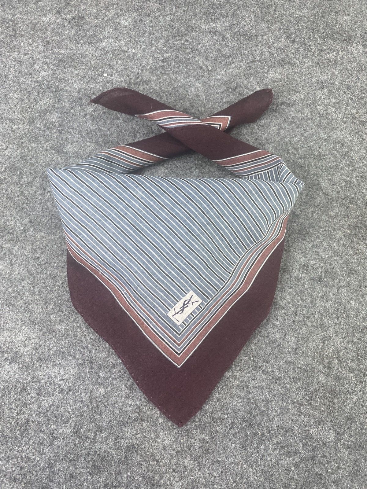 Vintage × Yves Saint Laurent Yves Saint Laurent Handkerchief / Bandana / Neckerchief-B033 Size ONE SIZE - 2 Thumbnail