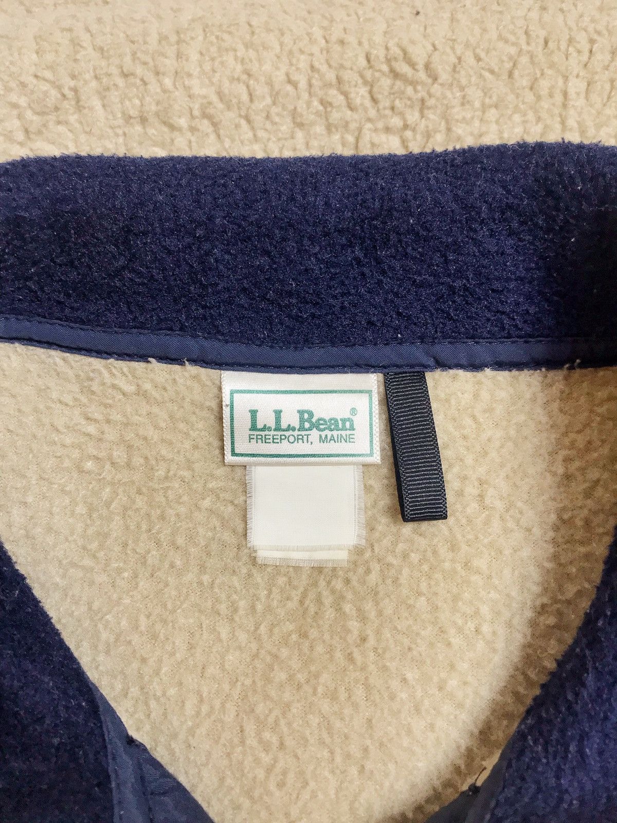 L.L. Bean × Vintage L.L.Bean Vintage Fleece Jacket Size US L / EU 52-54 / 3 - 3 Thumbnail