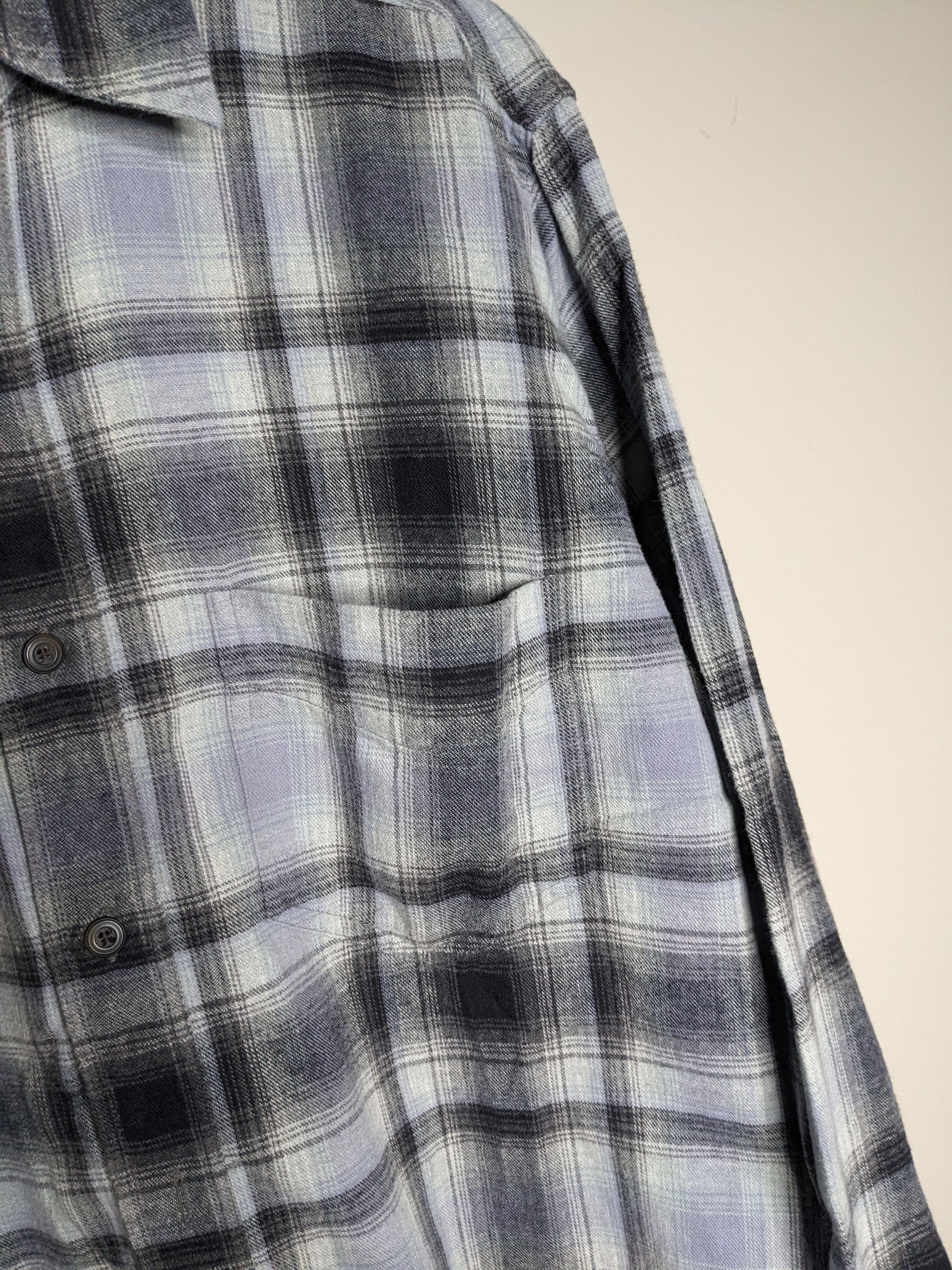 J.Crew VTG 90s J Crew Plaid Flannel Shirt Mens Medium Western Ombre Size US M / EU 48-50 / 2 - 3 Thumbnail