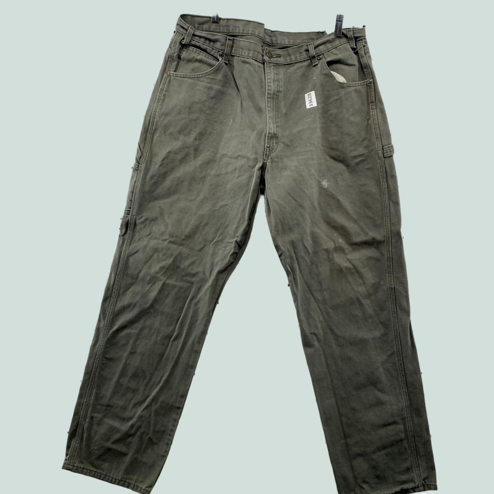 Dickies VINTAGE Dickies Pants Mens 38 Cavas Carpenter Men FITS Size 38X33 Olive Workwear Size US 38 / EU 54 - 1 Thumbnail