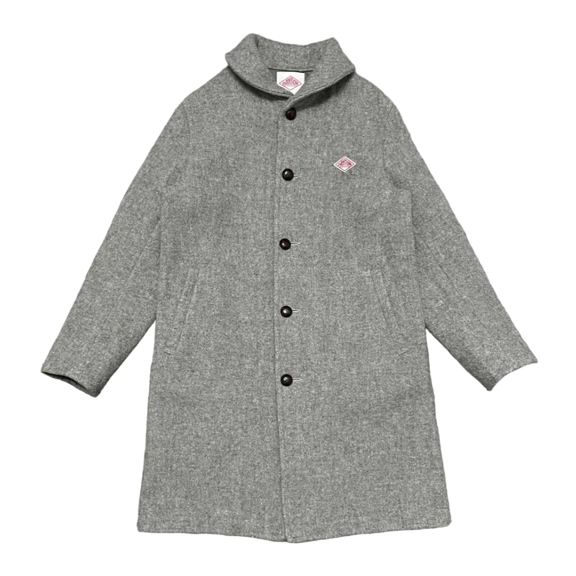 image of Danton Vetements De Travail Wool Coat Jacket in Grey, Men's (Size Medium)