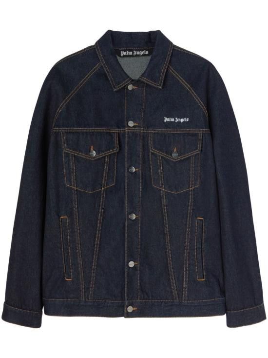 Palm Angels PALM ANGELS Men Jacket PMYE038F23DEN001 4601 Blue Size US M / EU 48-50 / 2 - 1 Thumbnail