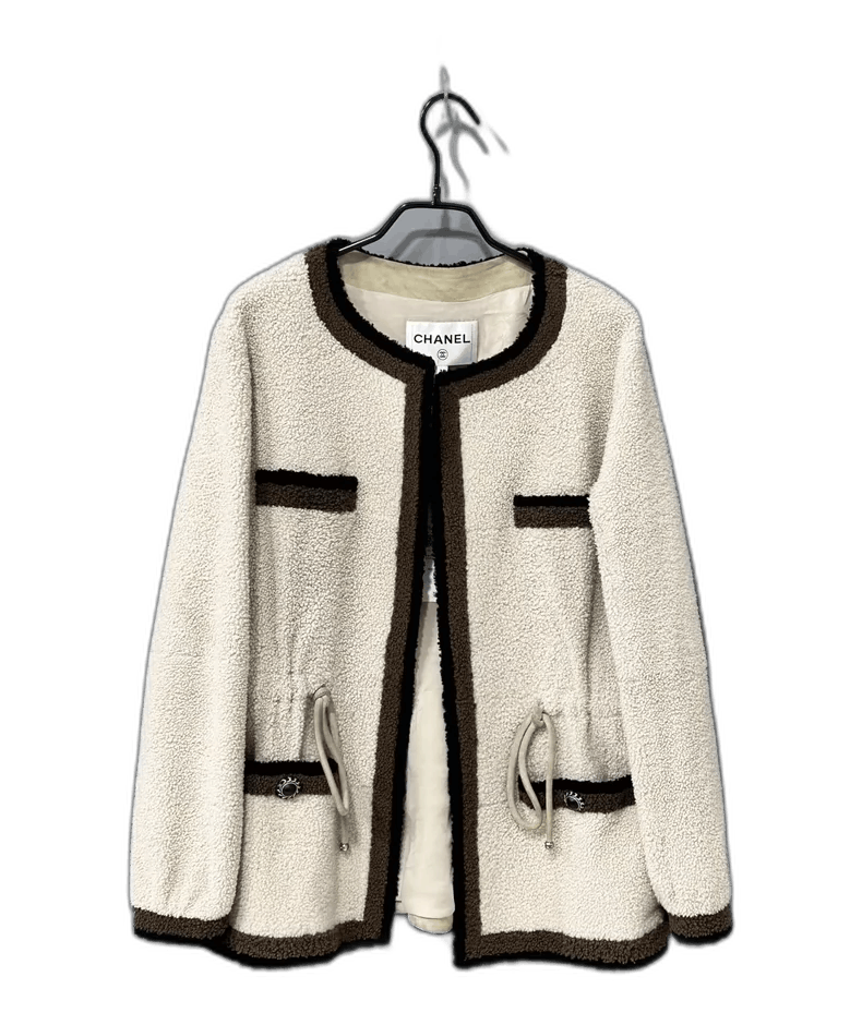 Chanel Color Blocked Lambswool Jacket Size XS / US 0-2 / IT 36-38 - 1 Thumbnail