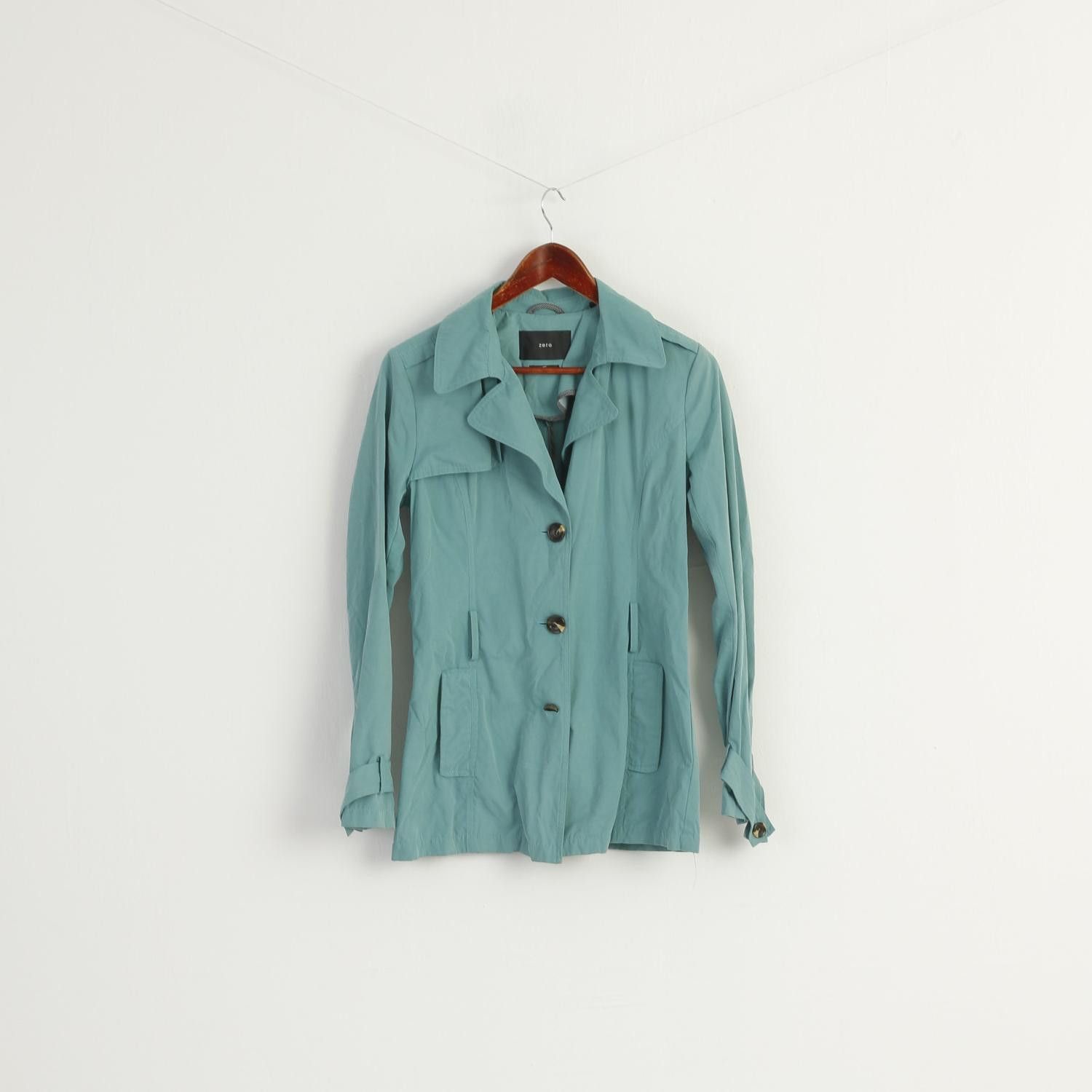 Vintage Zero Women 36 S Jacket Green Tara Green 9574 Size S / US 4 / IT 40 - 2 Thumbnail