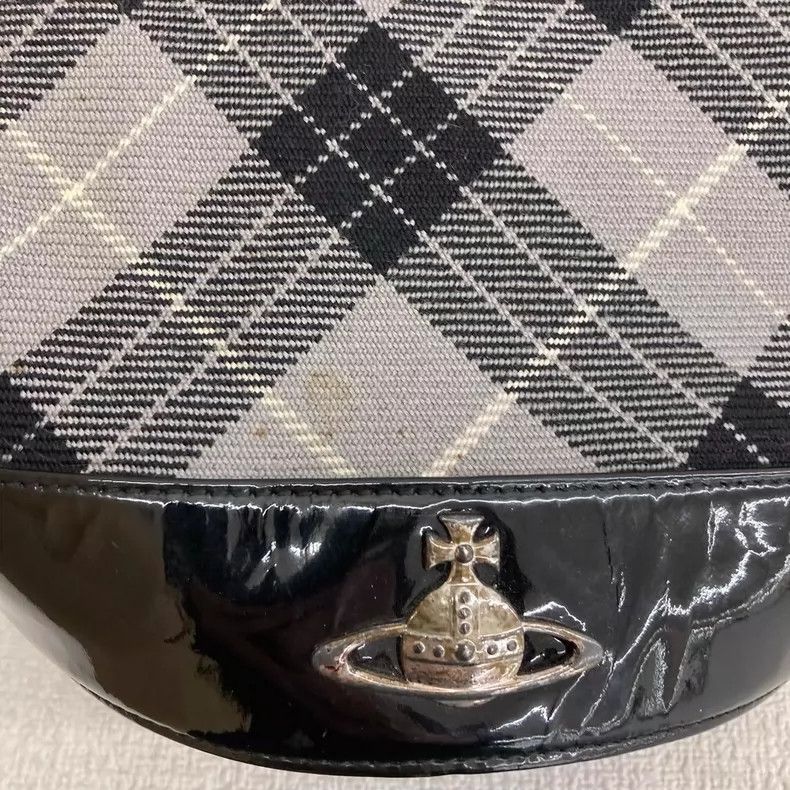 Vivienne Westwood Vivienne Westwood Black and white checkered horsehair cros Size ONE SIZE - 7 Thumbnail