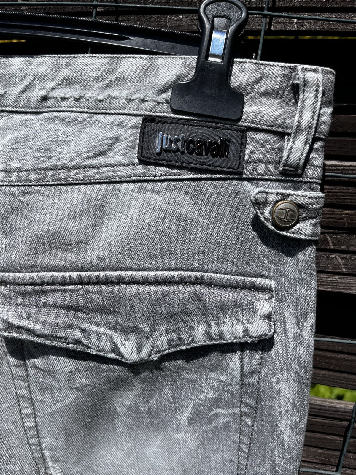 Just Cavalli × Roberto Cavalli 👖JUST CAVALLI LUXURY JEANS Y2K LOGO STREETWEAR ITALIAN DENIM Size US 36 / EU 52 - 25 Thumbnail