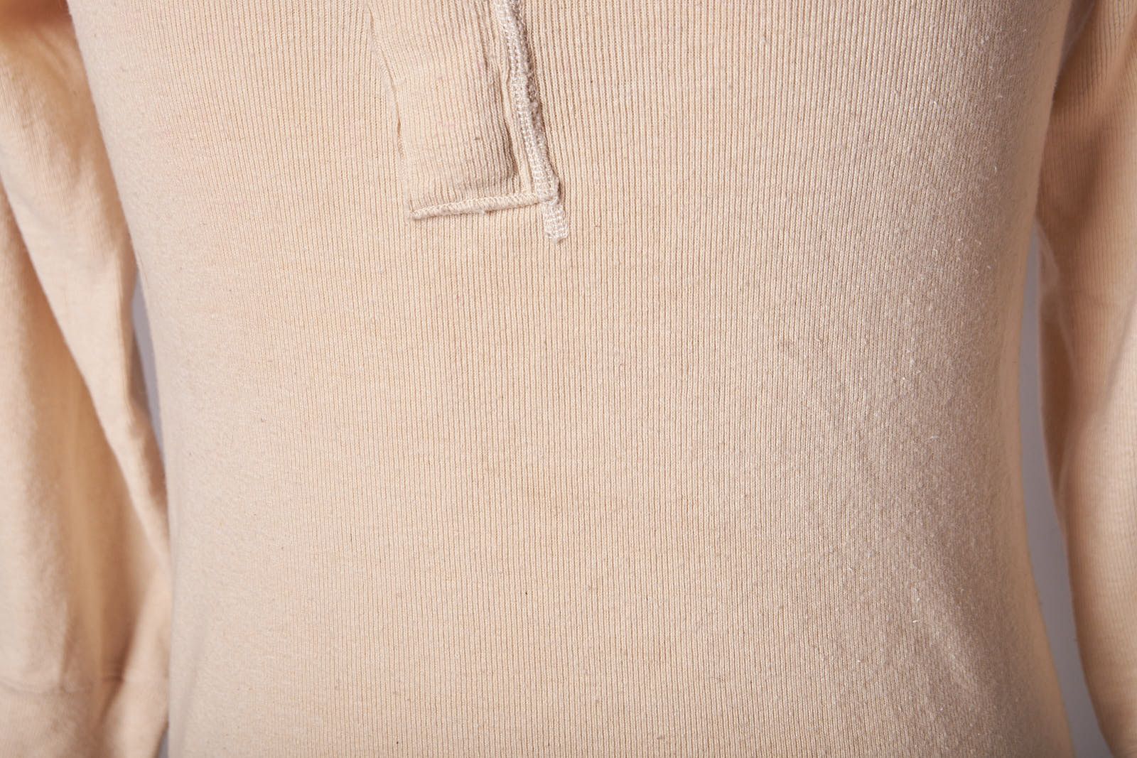 Vintage 1950s US Military Henley Thermal Undershirt Long Sleeved Size US S / EU 44-46 / 1 - 8 Thumbnail