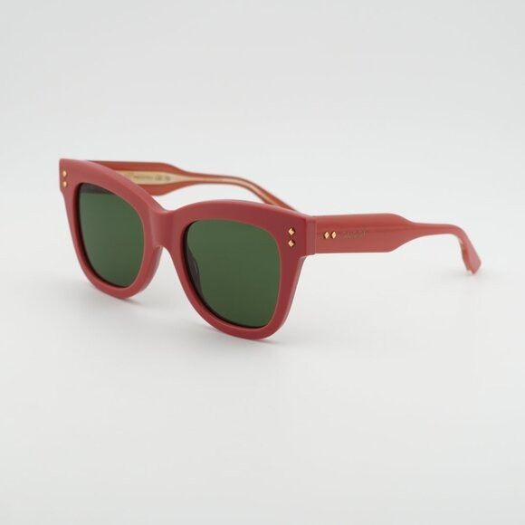 Gucci Gucci GG1082S 004 Sunglasses Pink Square Frame, Green Lenses Size ONE SIZE - 1 Thumbnail