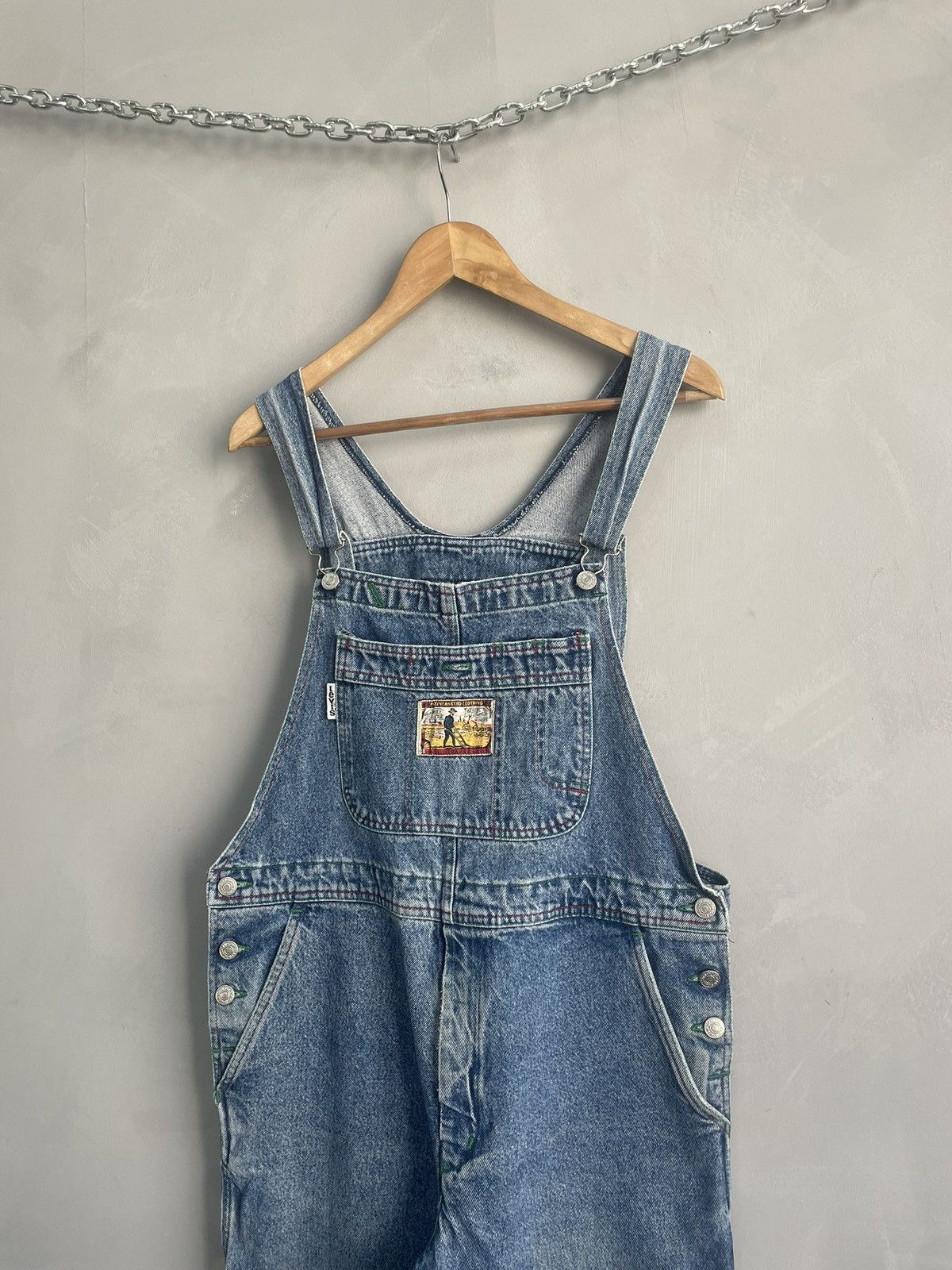 Levi's Rare denim 90s Levis retro overalls denim jeans y2k Size US 34 / EU 50 - 3 Thumbnail