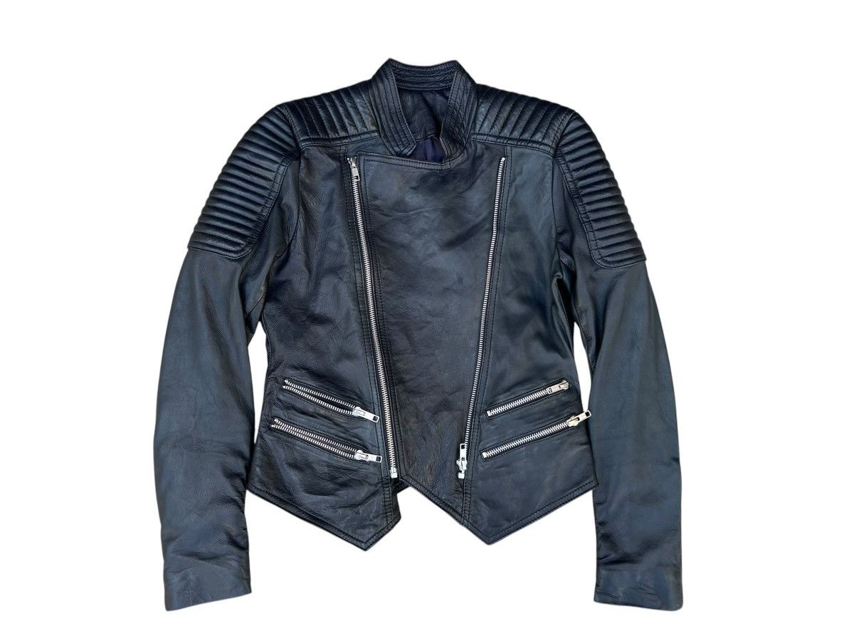 Designer × Leather Jacket Unknown Brand High Quality Napa Leather  