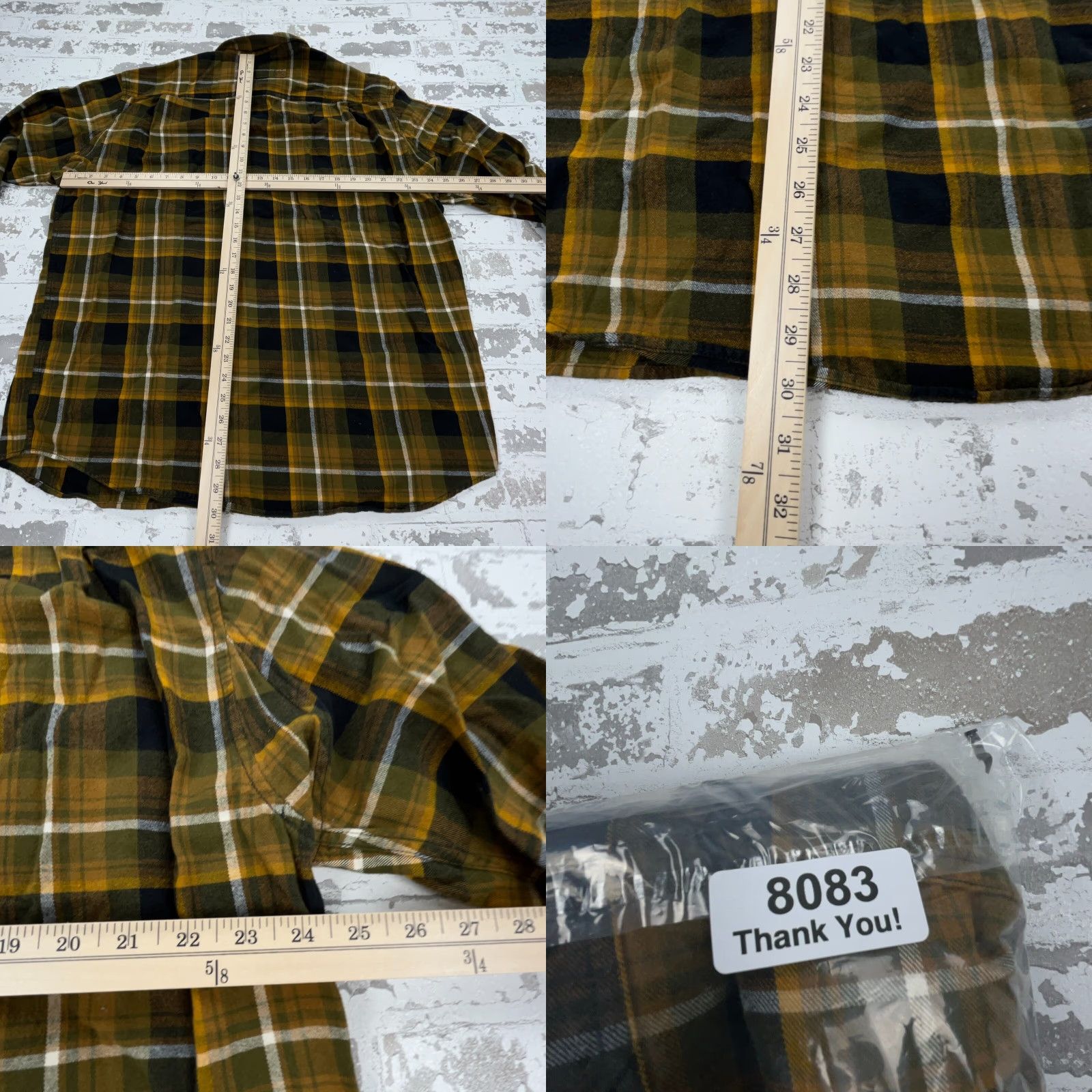 Vintage Duluth Trading Shirt Men Large Yellow Plaid Flannel Button-Up Relaxed Fit Western Cowboy Mens Size US L / EU 52-54 / 3 - 8 Thumbnail