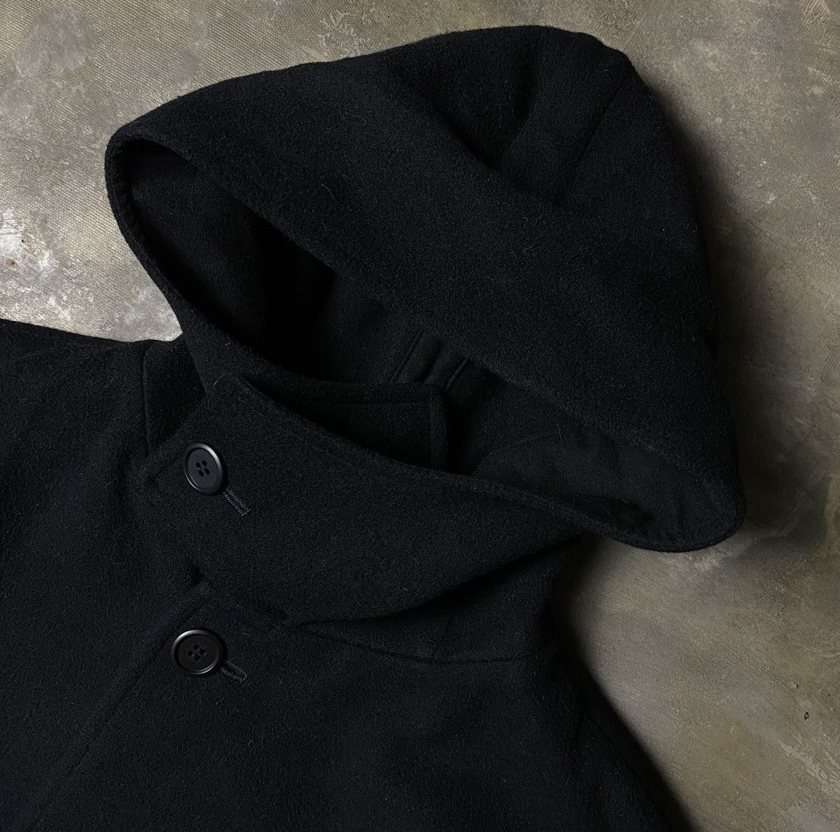 Yohji Yamamoto AW2005 Wool Hooded Coat Jacket Size S / US 4 / IT 40 - 4 Thumbnail