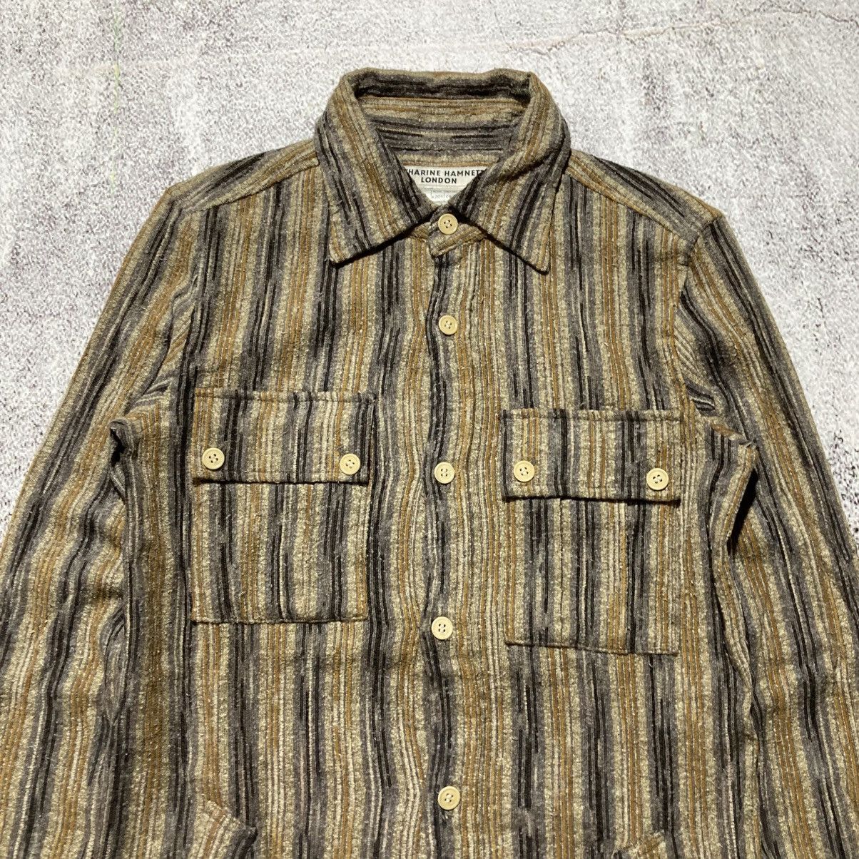 Japanese Brand 🇯🇵 Vintage Katharine Hamnett London Texture Shirt Luxury Size US M / EU 48-50 / 2 - 2 Thumbnail