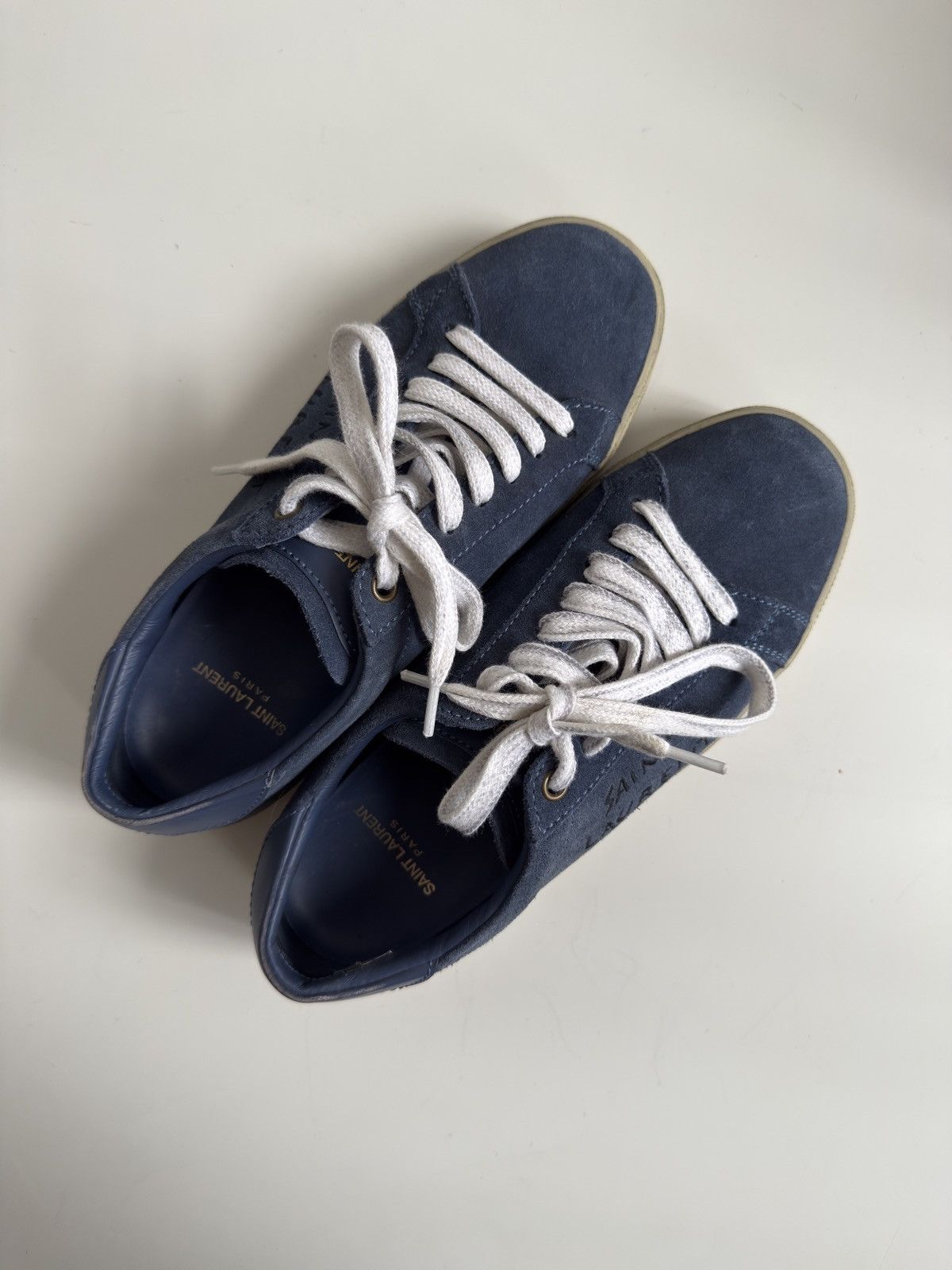Saint Laurent Paris Saint Laurent Paris Suede Court SL/06 Low Sneakers Size US 6 / IT 36 - 3 Thumbnail