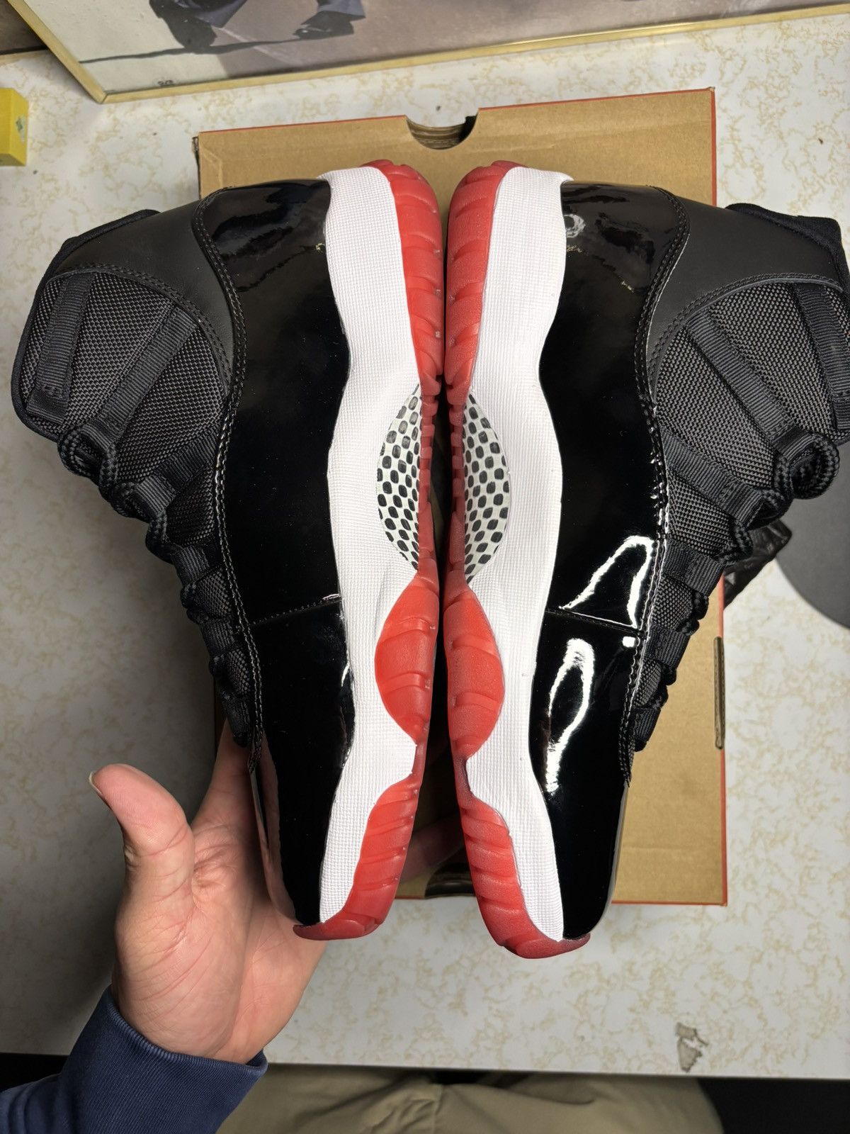 Jordan Brand Air Jordan 11 Bred 2019 Size US 10 / EU 43 - 3 Thumbnail