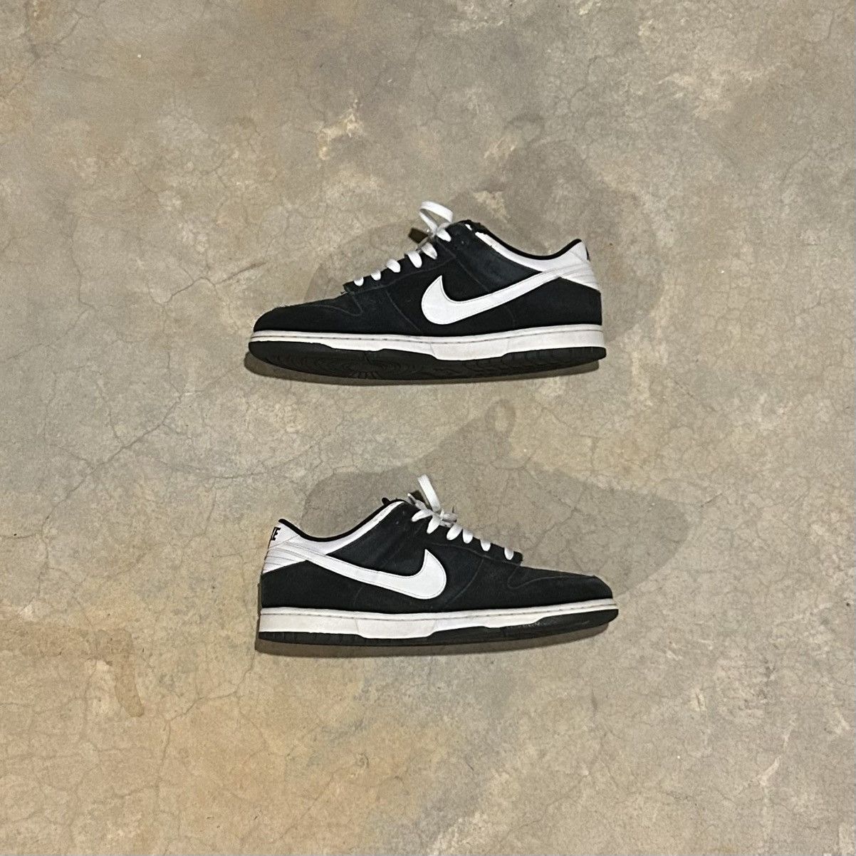 Nike Nike Dunk Low Black White Suede 2015 US 11.5 Size US 11.5 / EU 44-45 - 2 Thumbnail