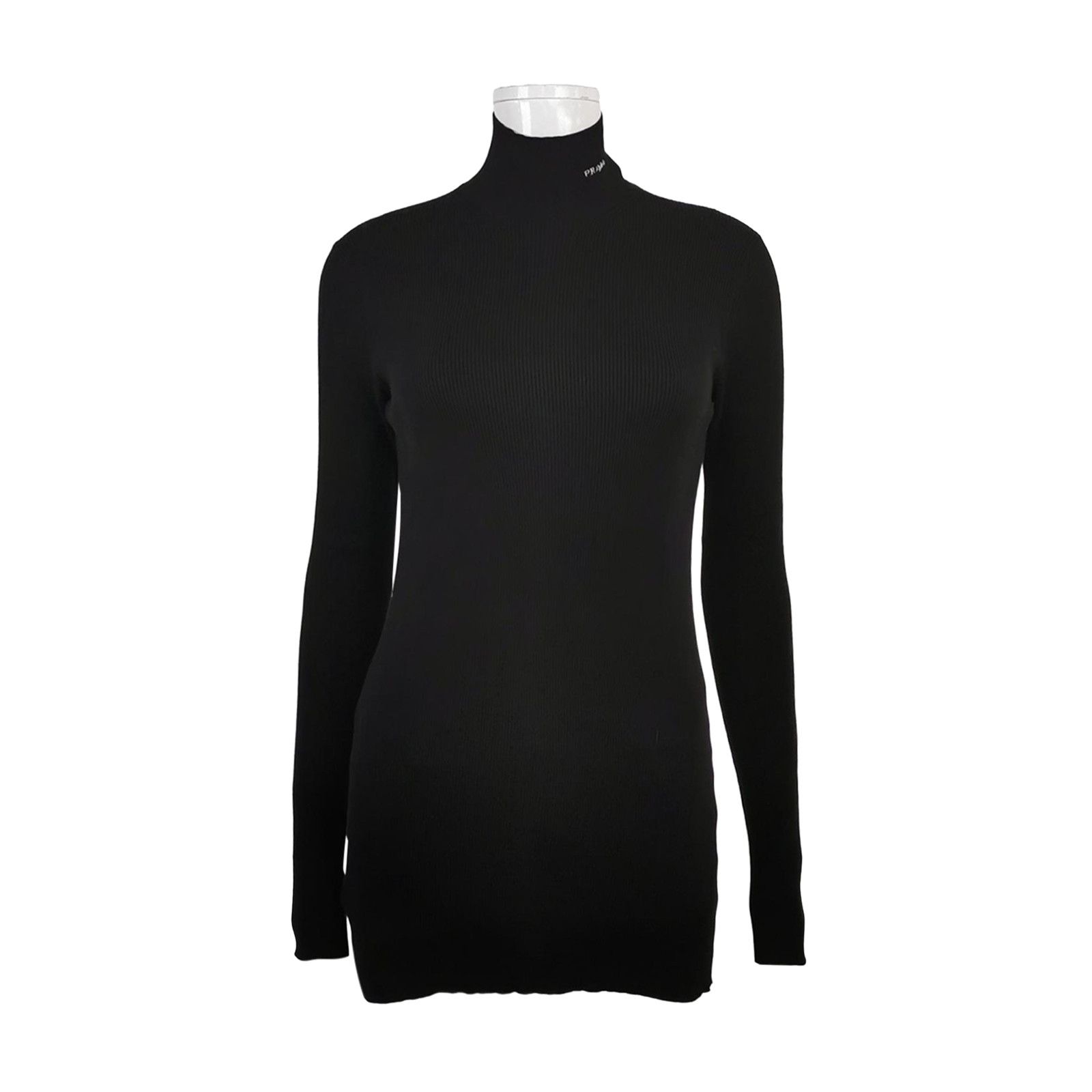 Prada Prada Logo Ribbed Turtleneck Sweater Size 44 Size US S / EU 44-46 / 1 - 1 Thumbnail
