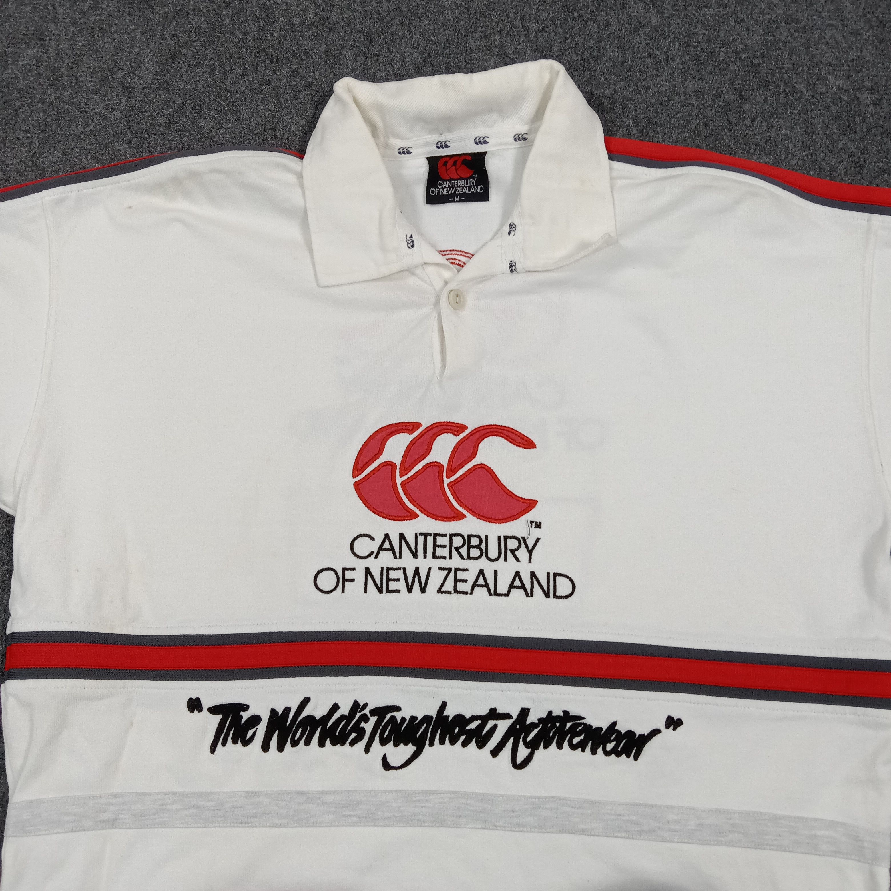 Canterbury of New Zealand Vintage Canterbury of New Zealand Striped Polo Shirt E1A30 Size US XL / EU 56 / 4 - 3 Thumbnail