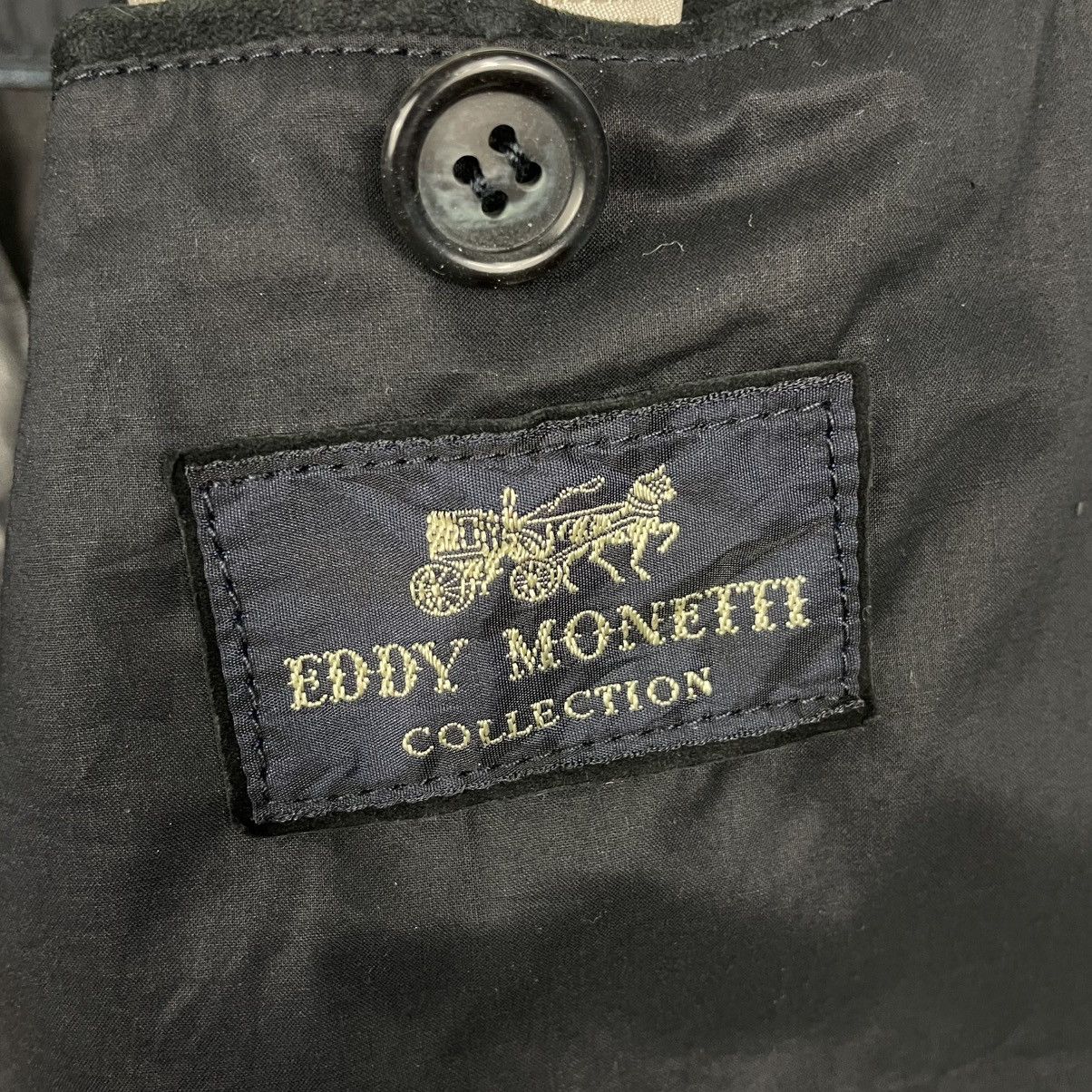 Designer 💥 LEATHER BIKER EDDY MONETTI JACKET Size US M / EU 48-50 / 2 - 15 Thumbnail