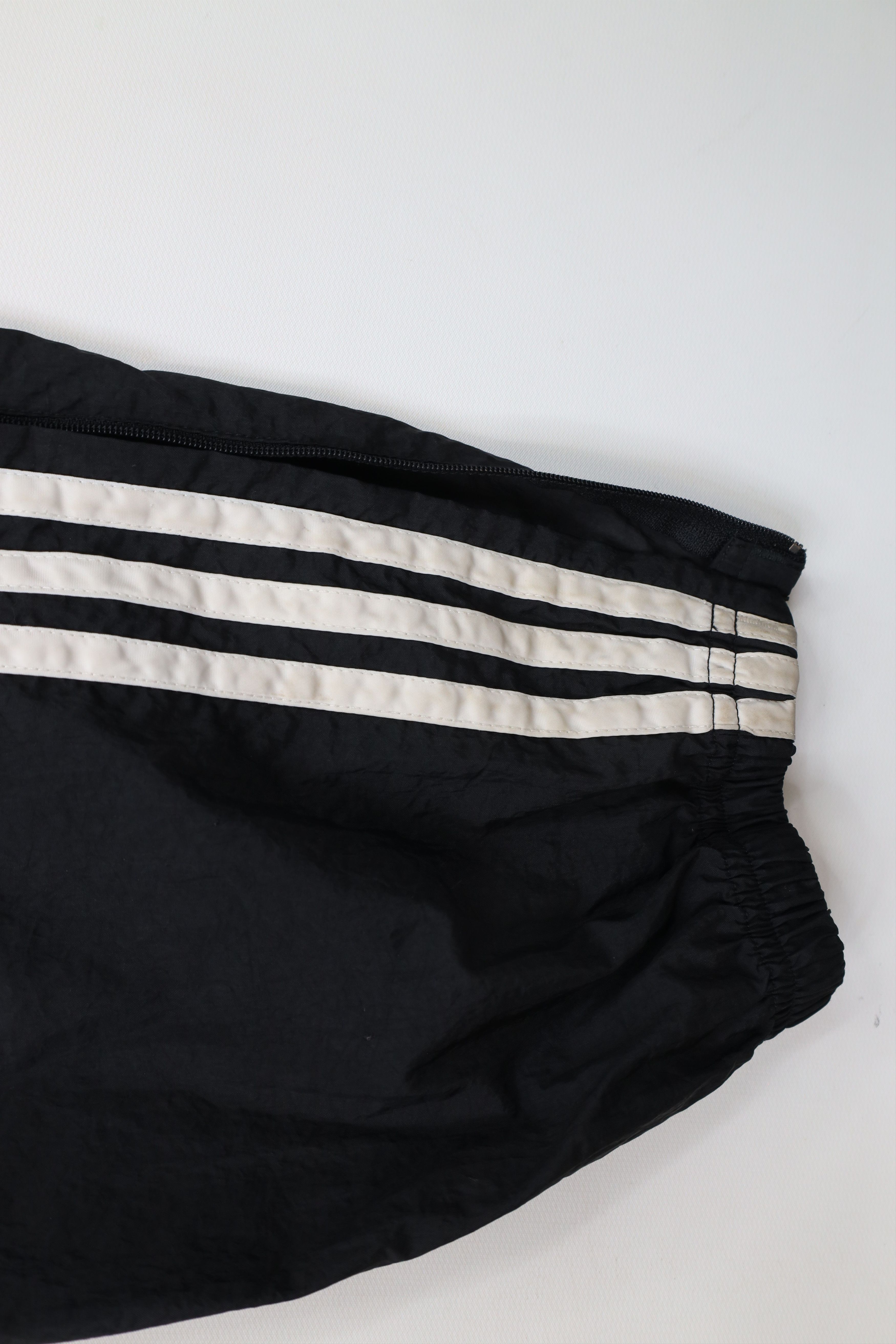 Adidas × Vintage Vintage 90s Adidas Out Striped Nylon Joggers Pants Black Size US 34 / EU 50 - 5 Thumbnail